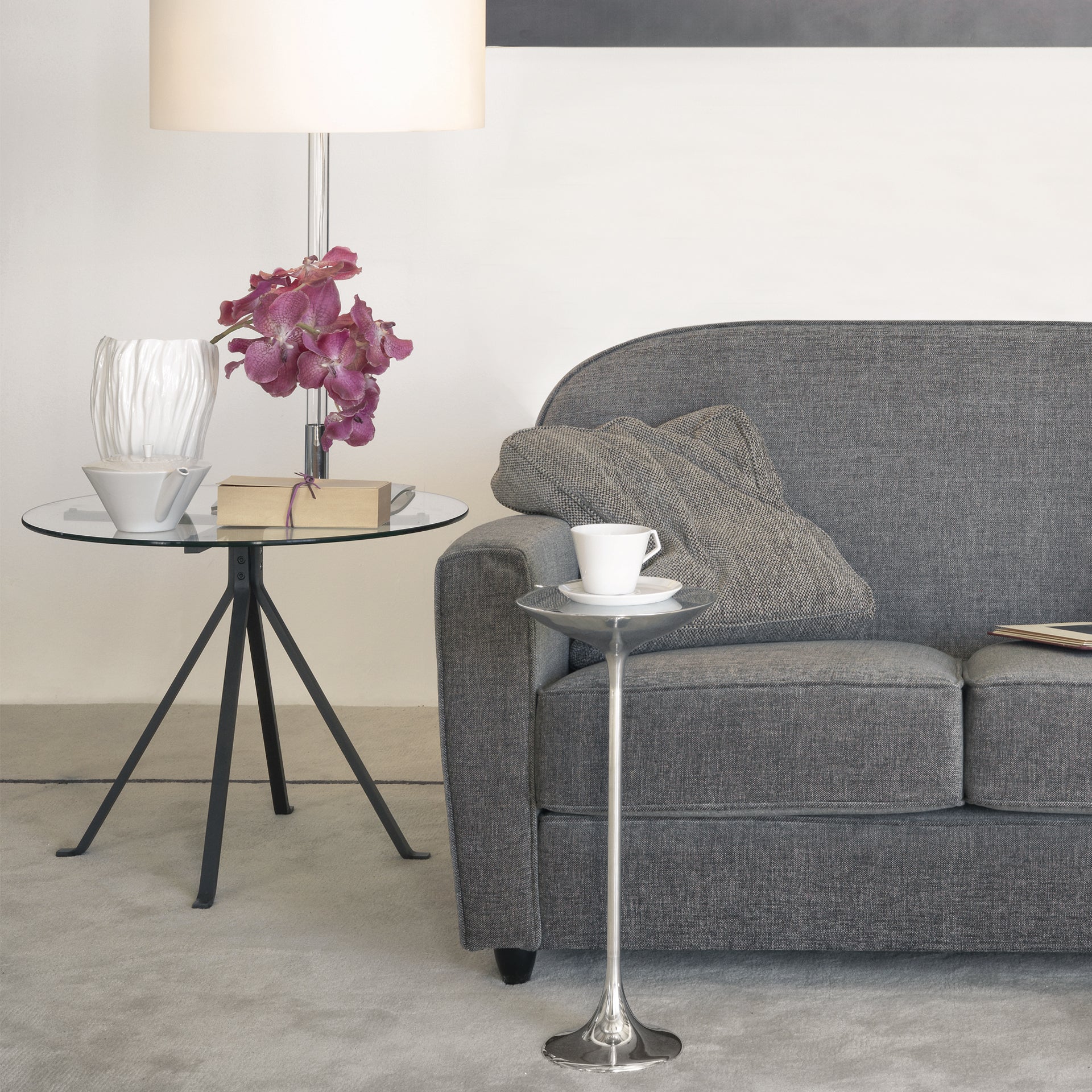 Bijzettafel PING I zilver