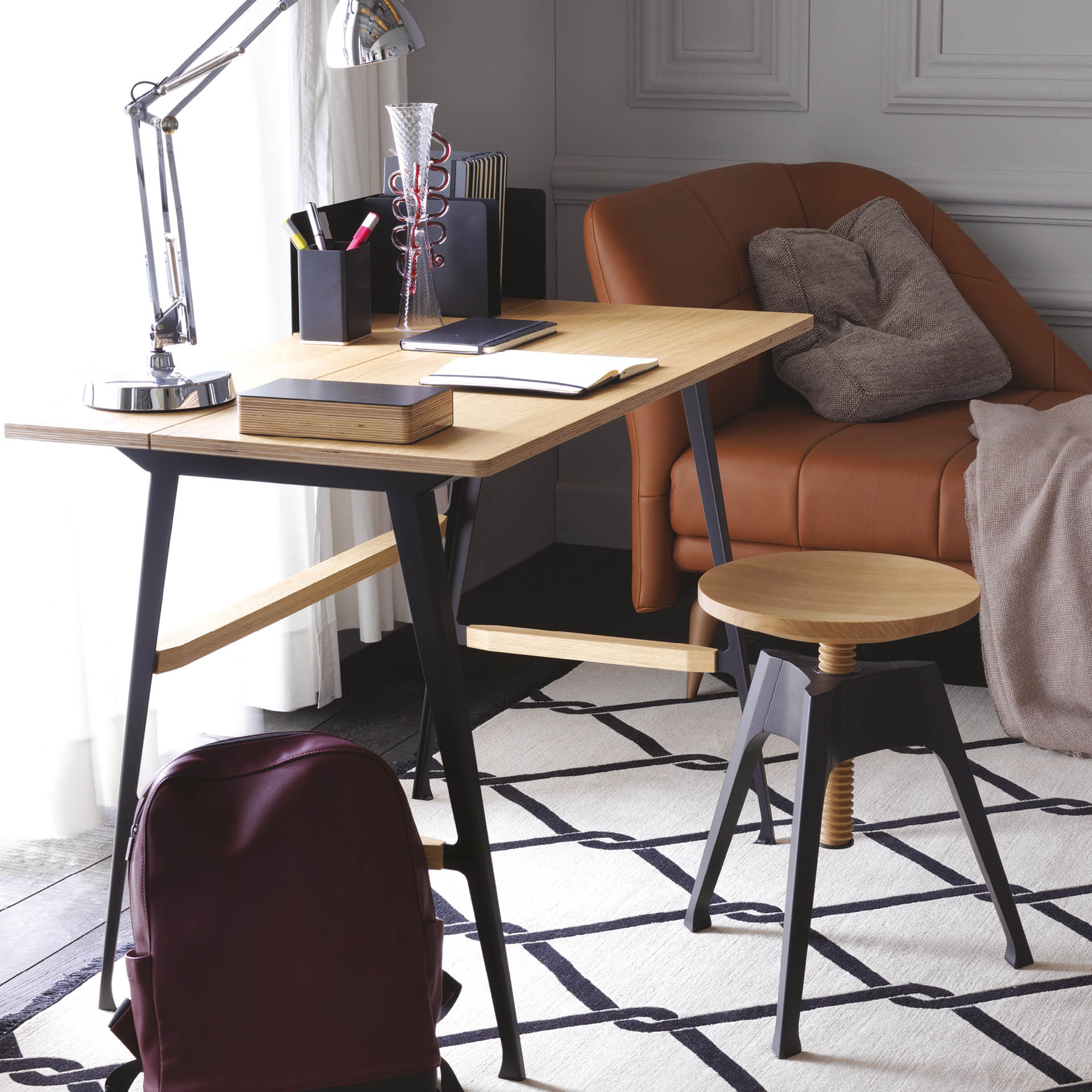 Bureau DRAAGBAAR ATELIER zwart