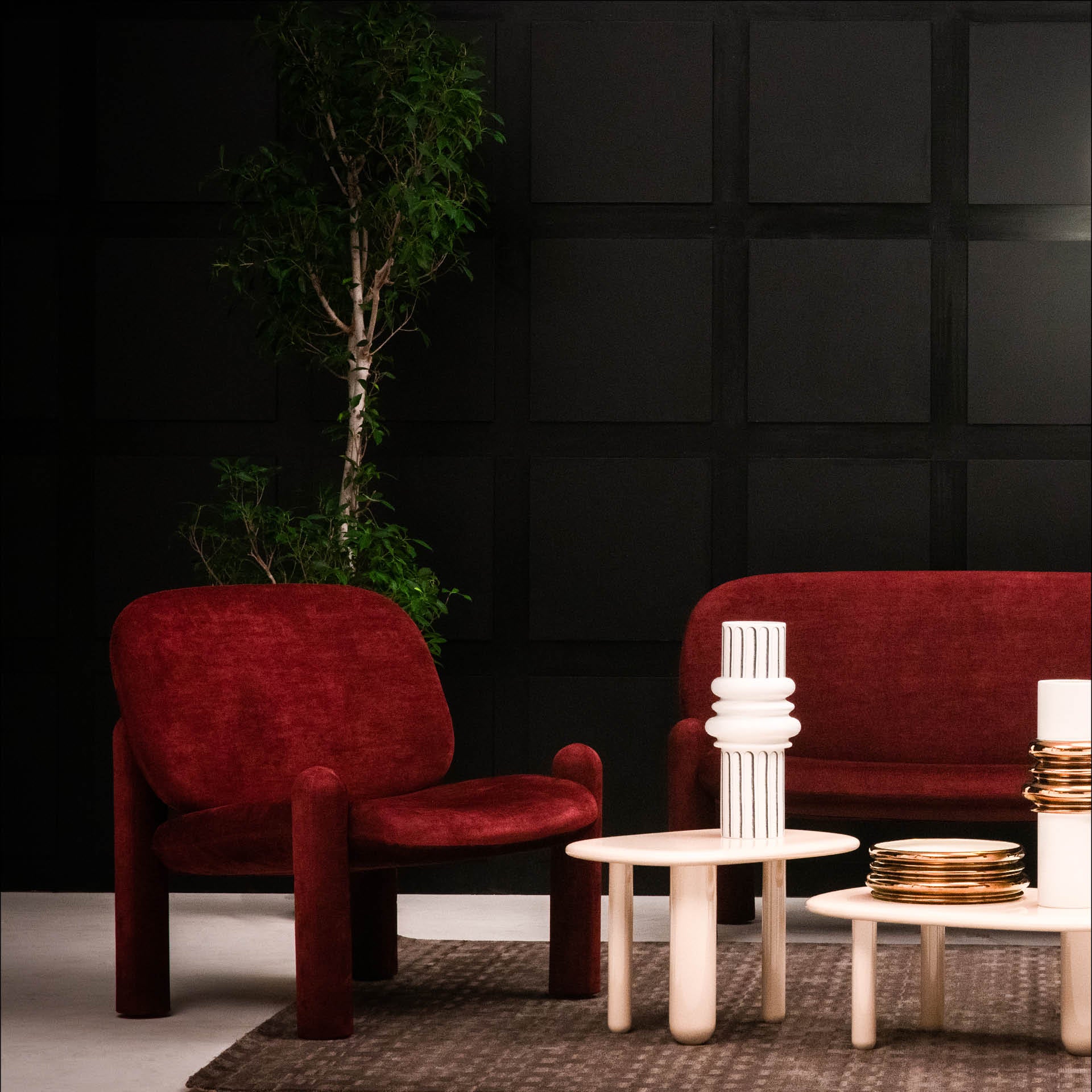 Brauner Tottori Couchtisch