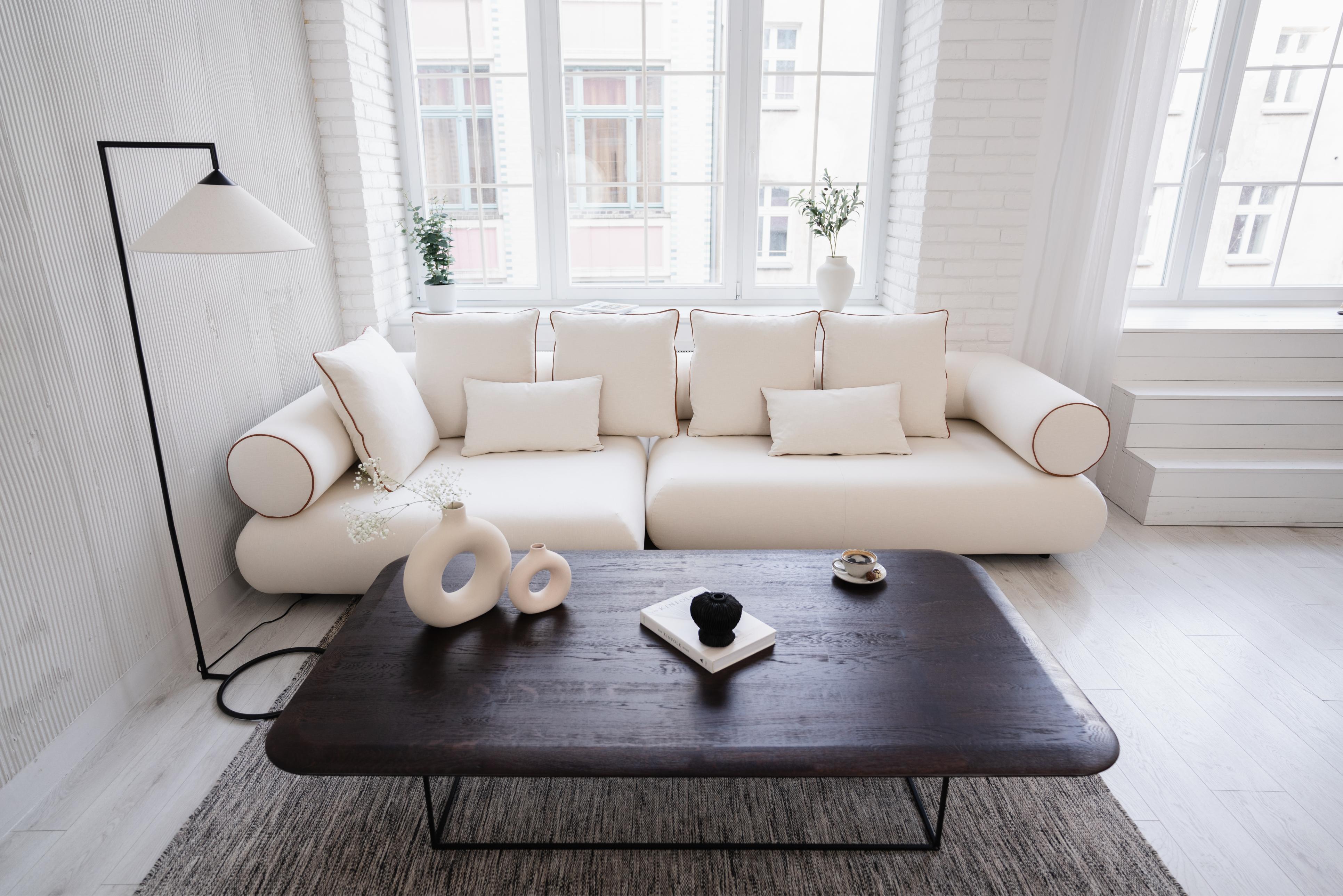 Modulaire rechtse hoekbank CASABLANCA gepersonaliseerd