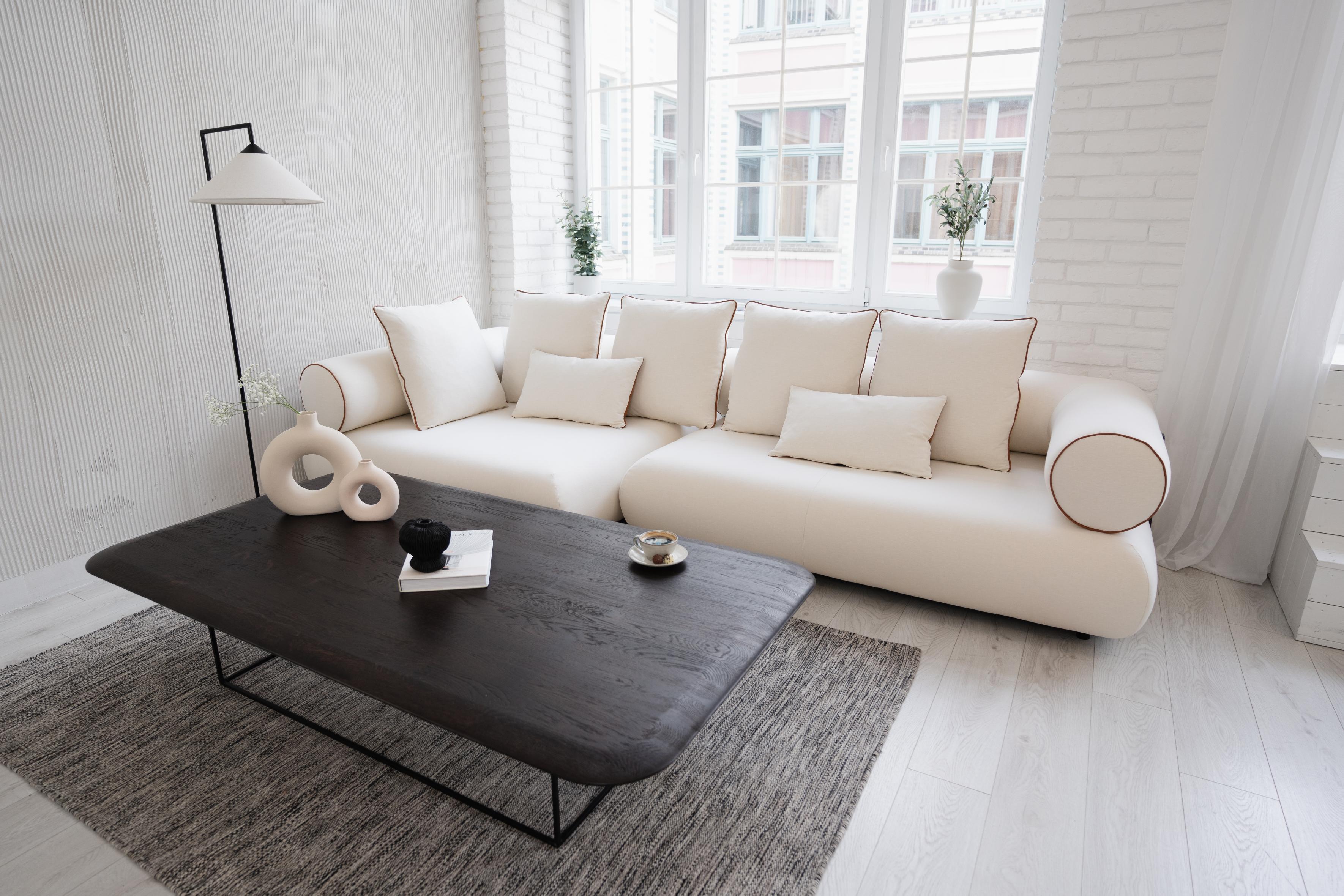 Modulaire rechtse hoekbank CASABLANCA gepersonaliseerd