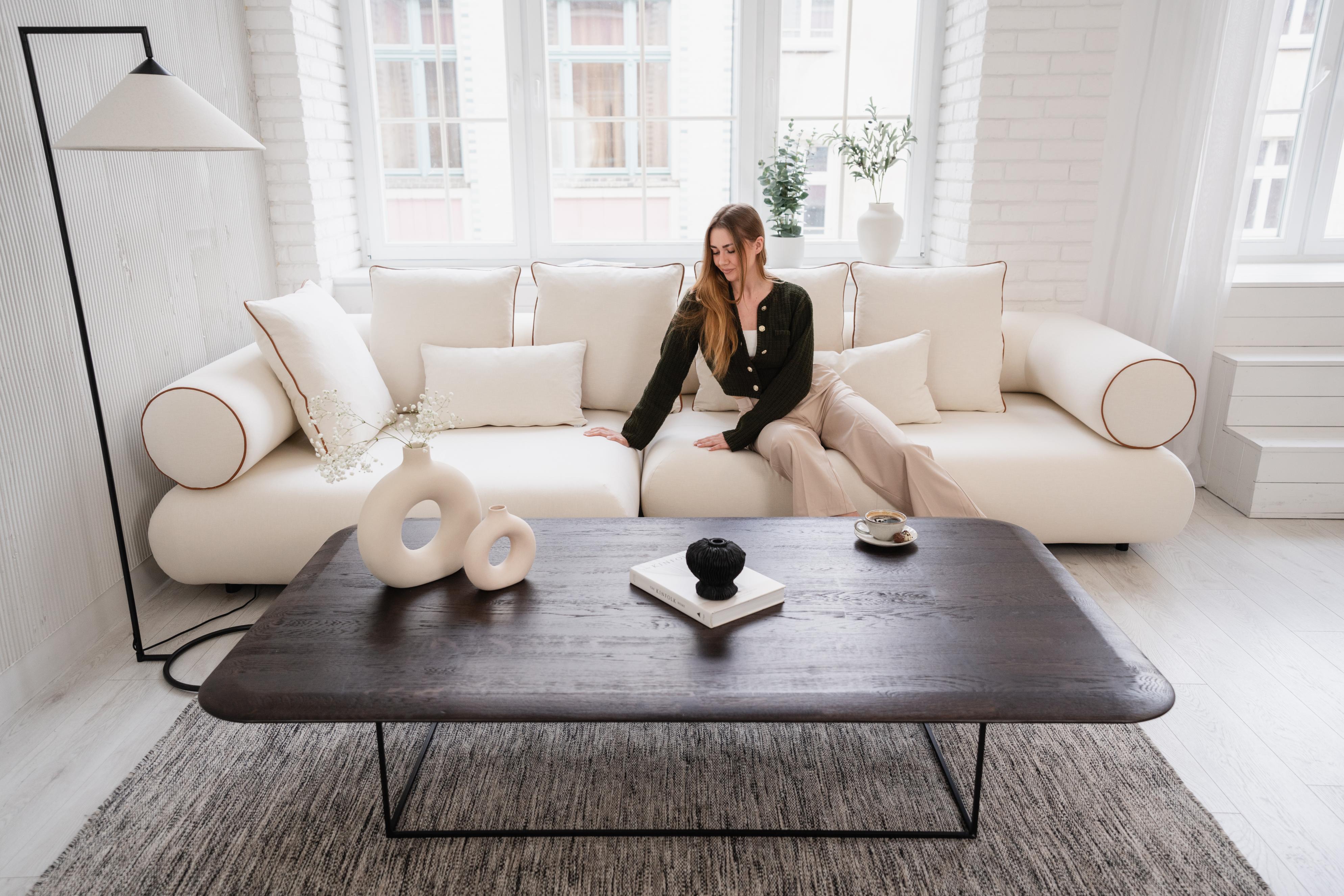 Modulaire rechtse hoekbank CASABLANCA gepersonaliseerd