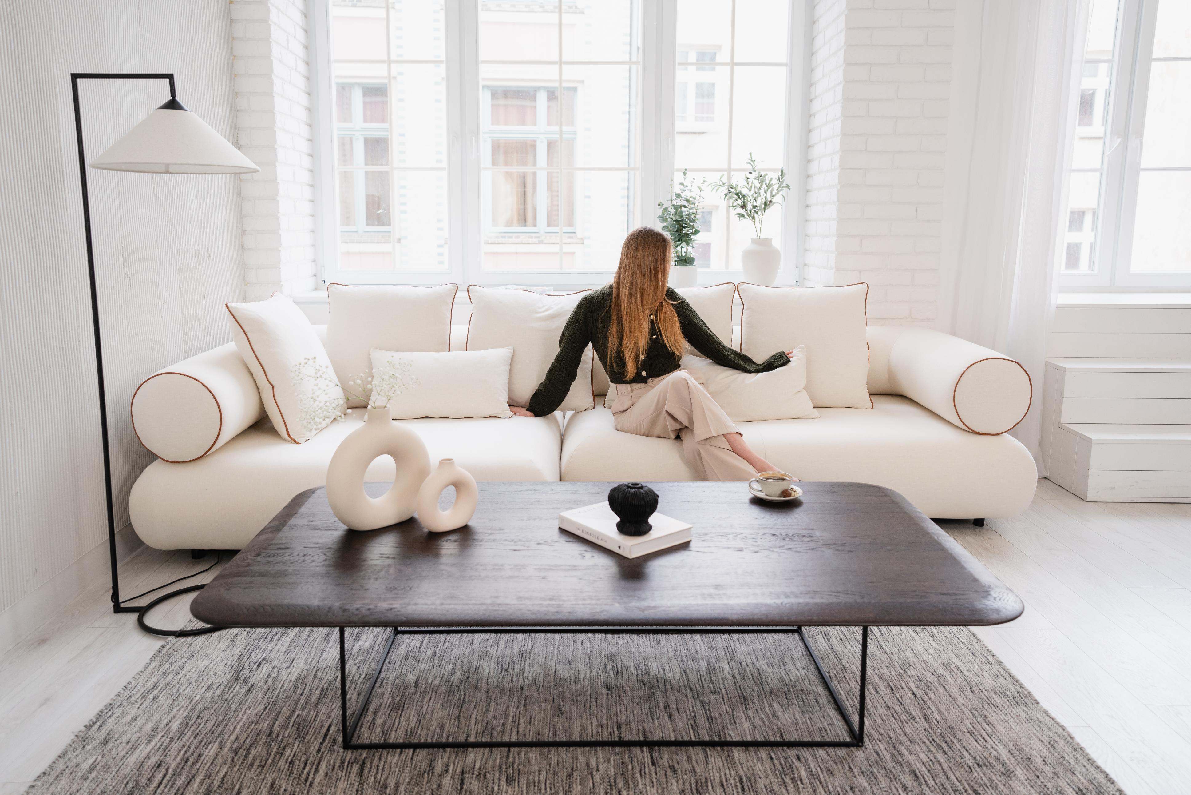 Modulaire rechtse hoekbank CASABLANCA gepersonaliseerd