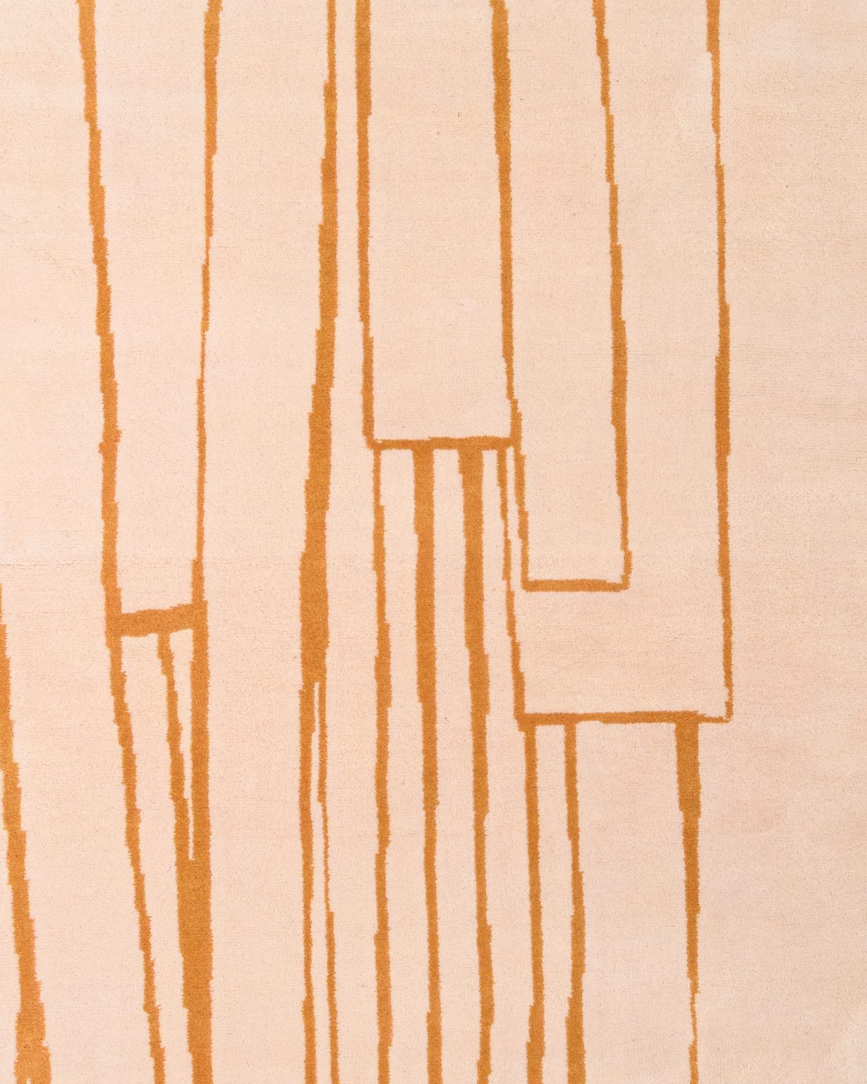 Asymmetrischer dekorativer Teppich CONTOUR lachsrosa