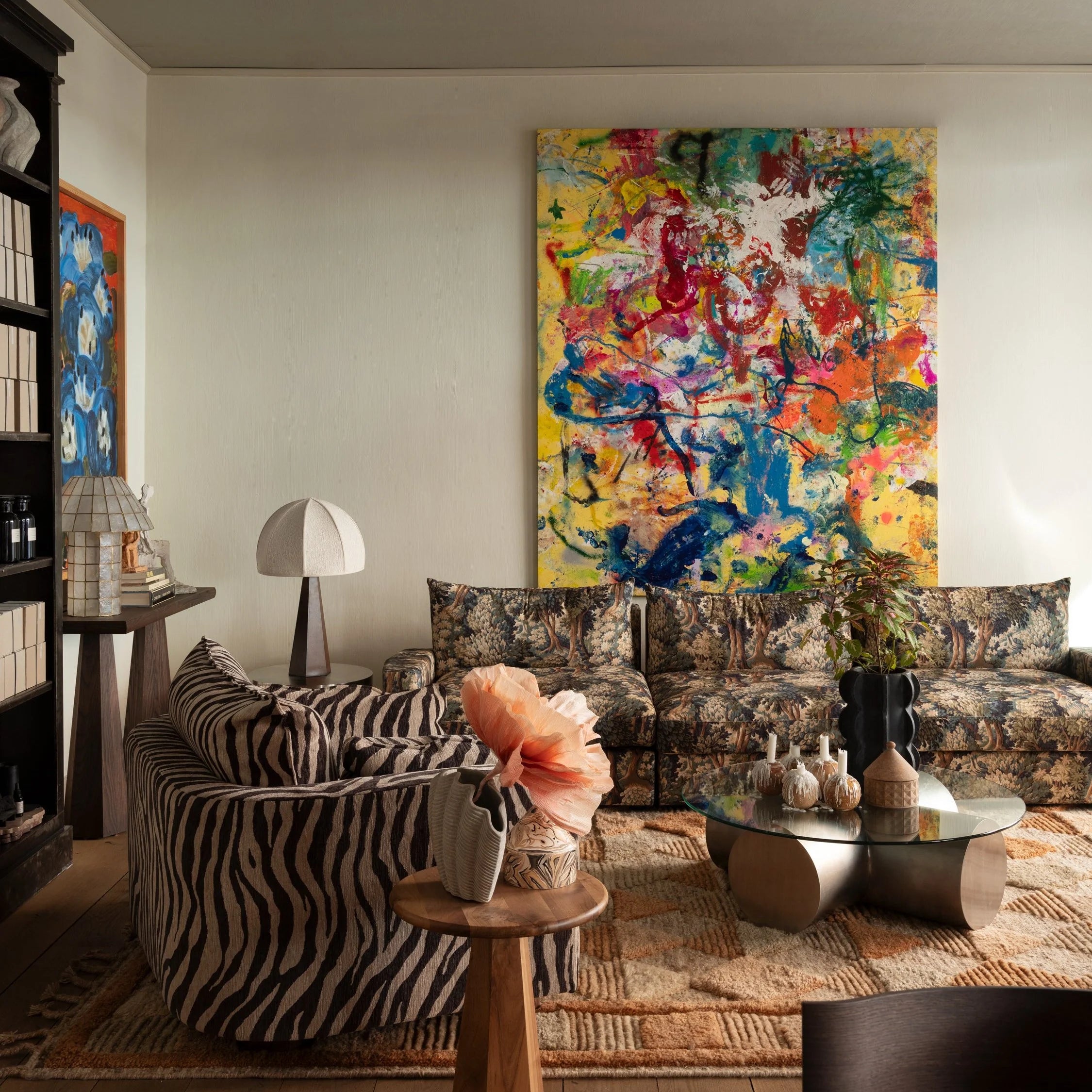 CROSS coffee table polished steel