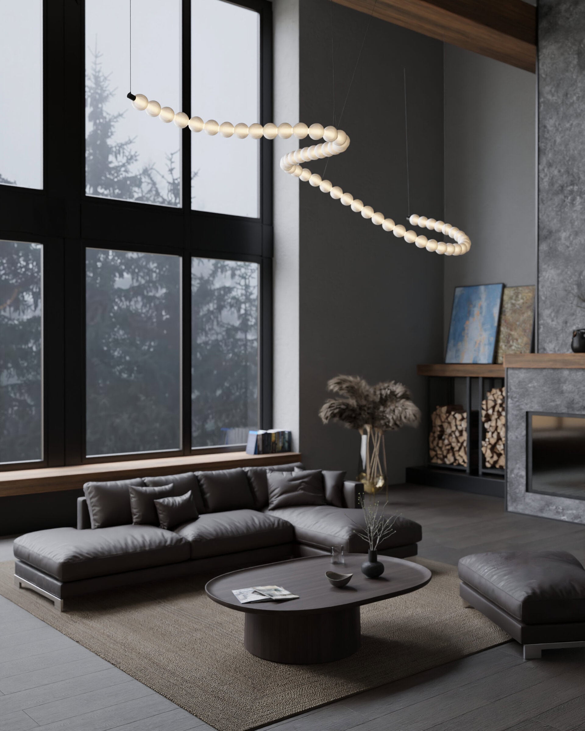 Hanglamp DAISY geblazen glas