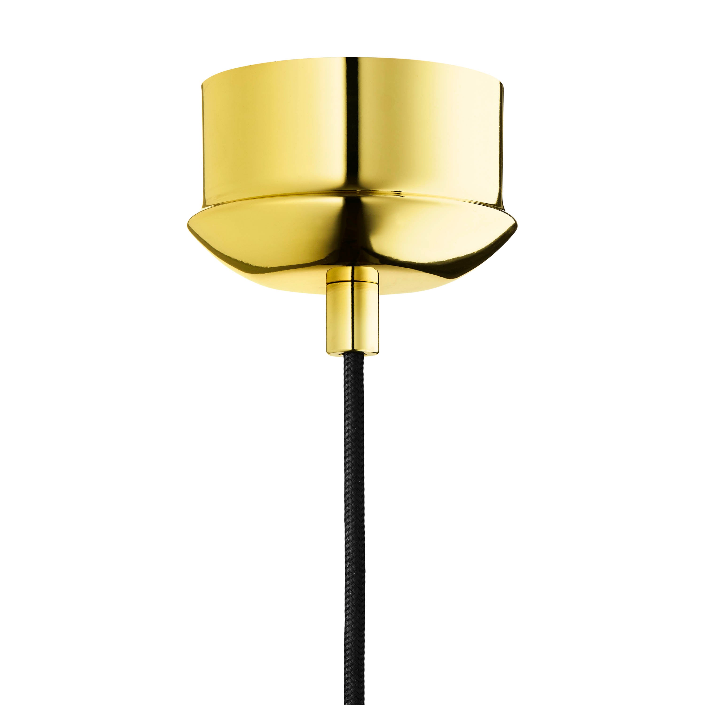 BALLROOM pendant lamp in amber with gold finish