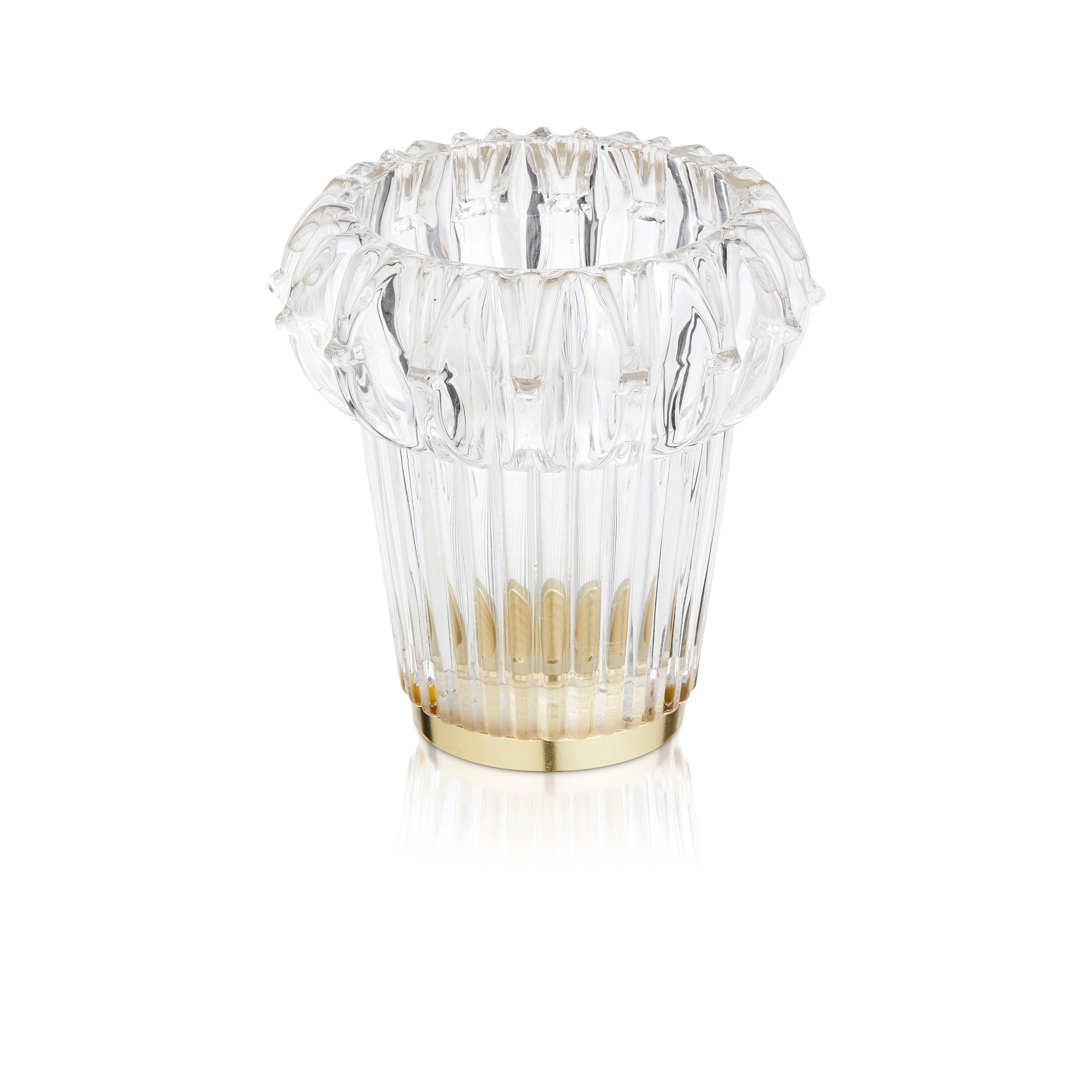 NEW WAVE OPTIC wall lamp pink glass