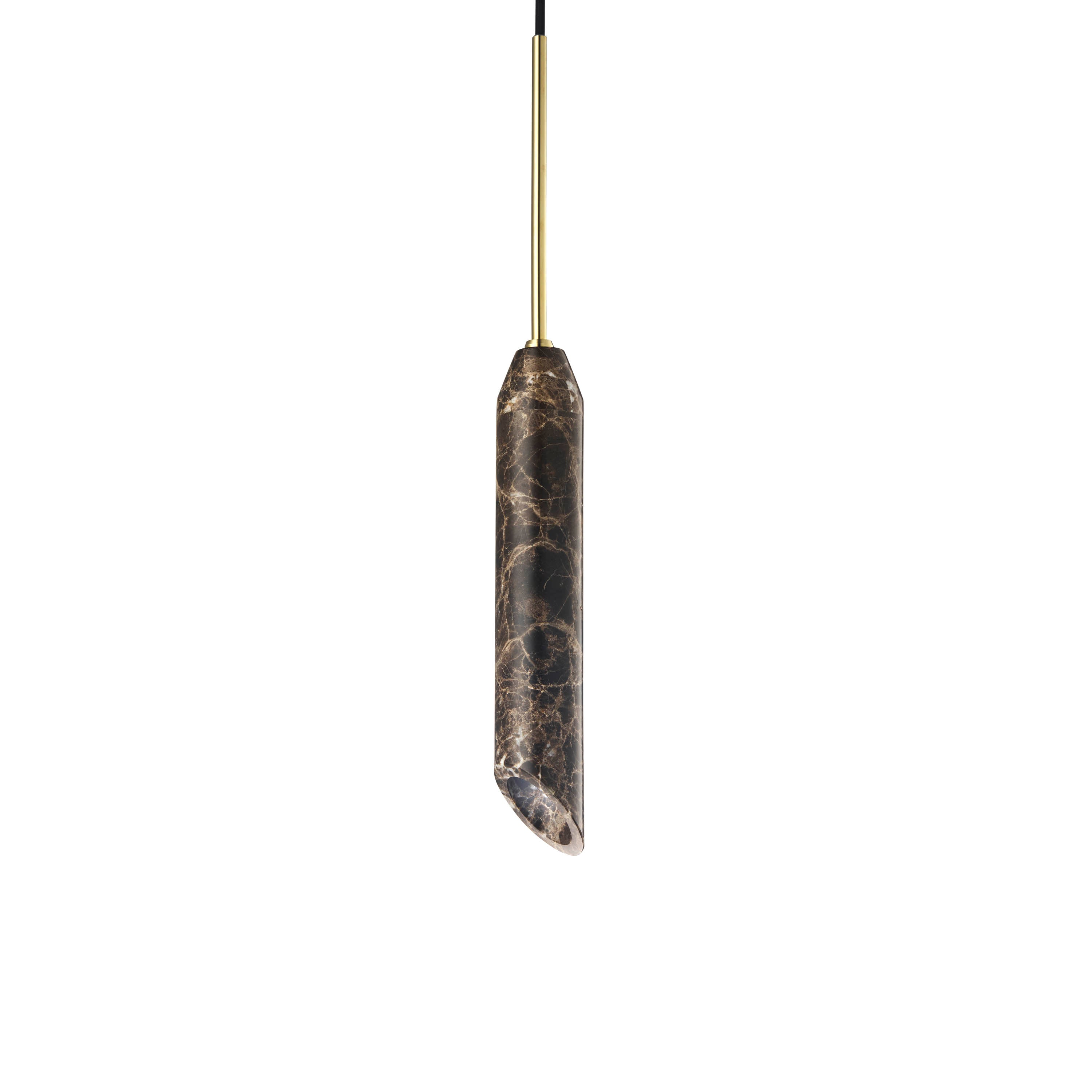 MARBLE ART Pendant Lamp Brown Marble