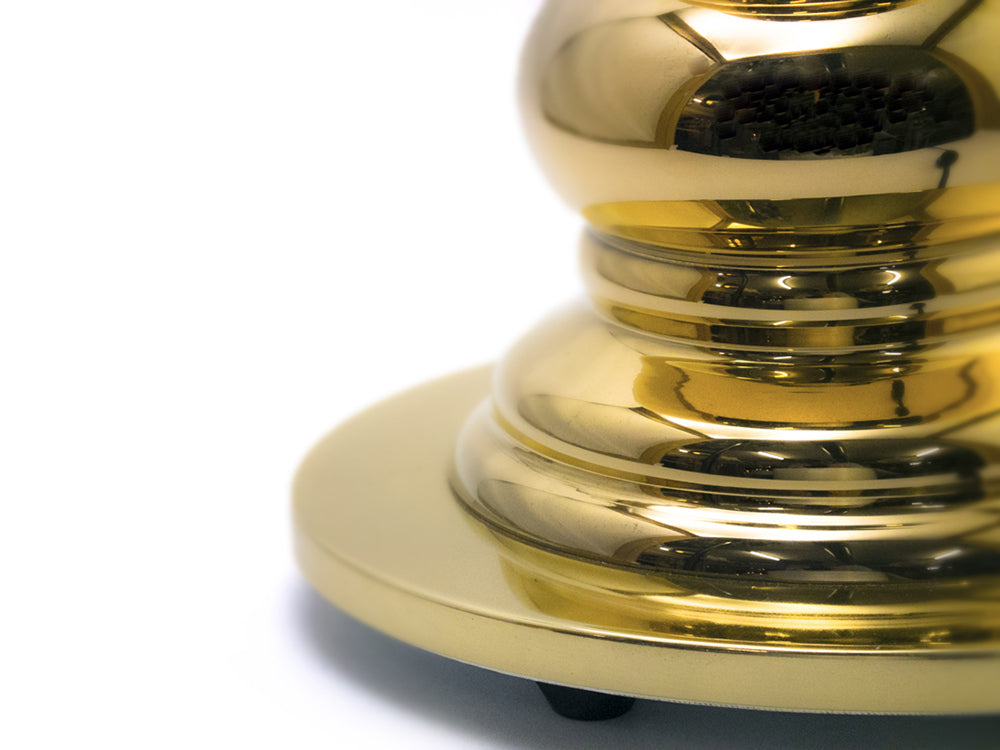 Tafellamp PUNK DELUXE grijs met gouden voet