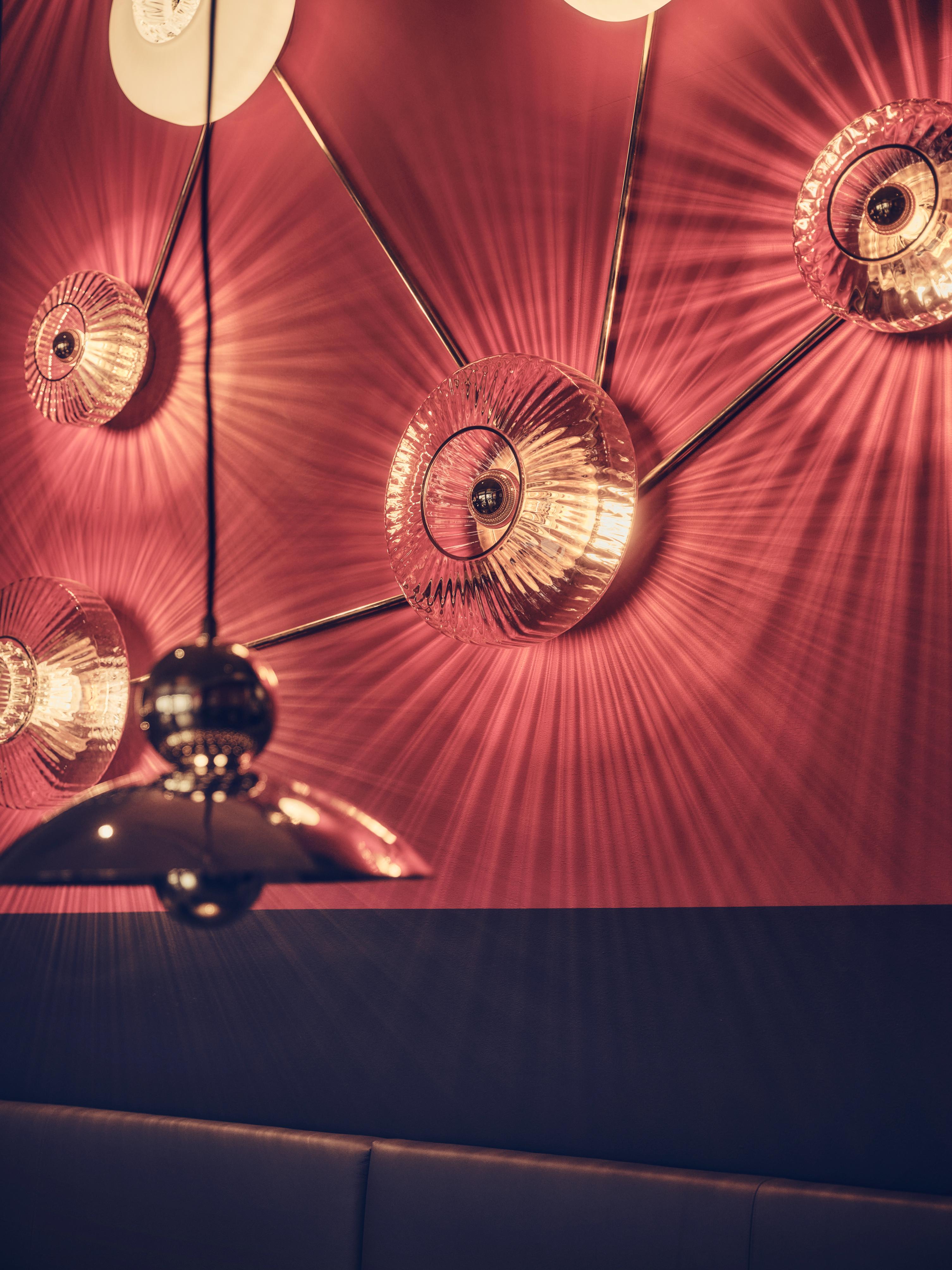 Wandlamp NIEUWE GOLF OPTISCH glazen