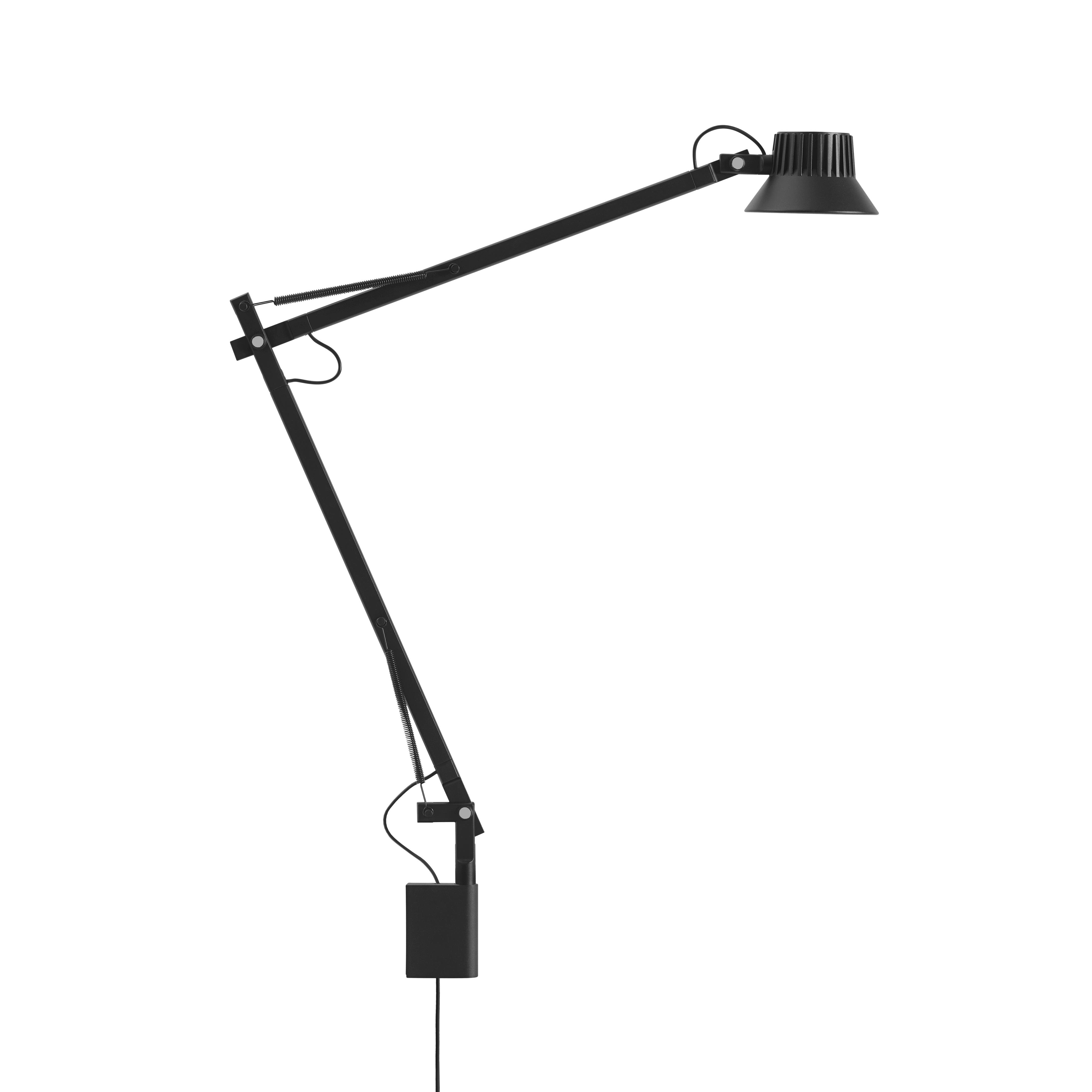 Lampa ścienna regulowana z wysięgnikiem DEDICATE czarny