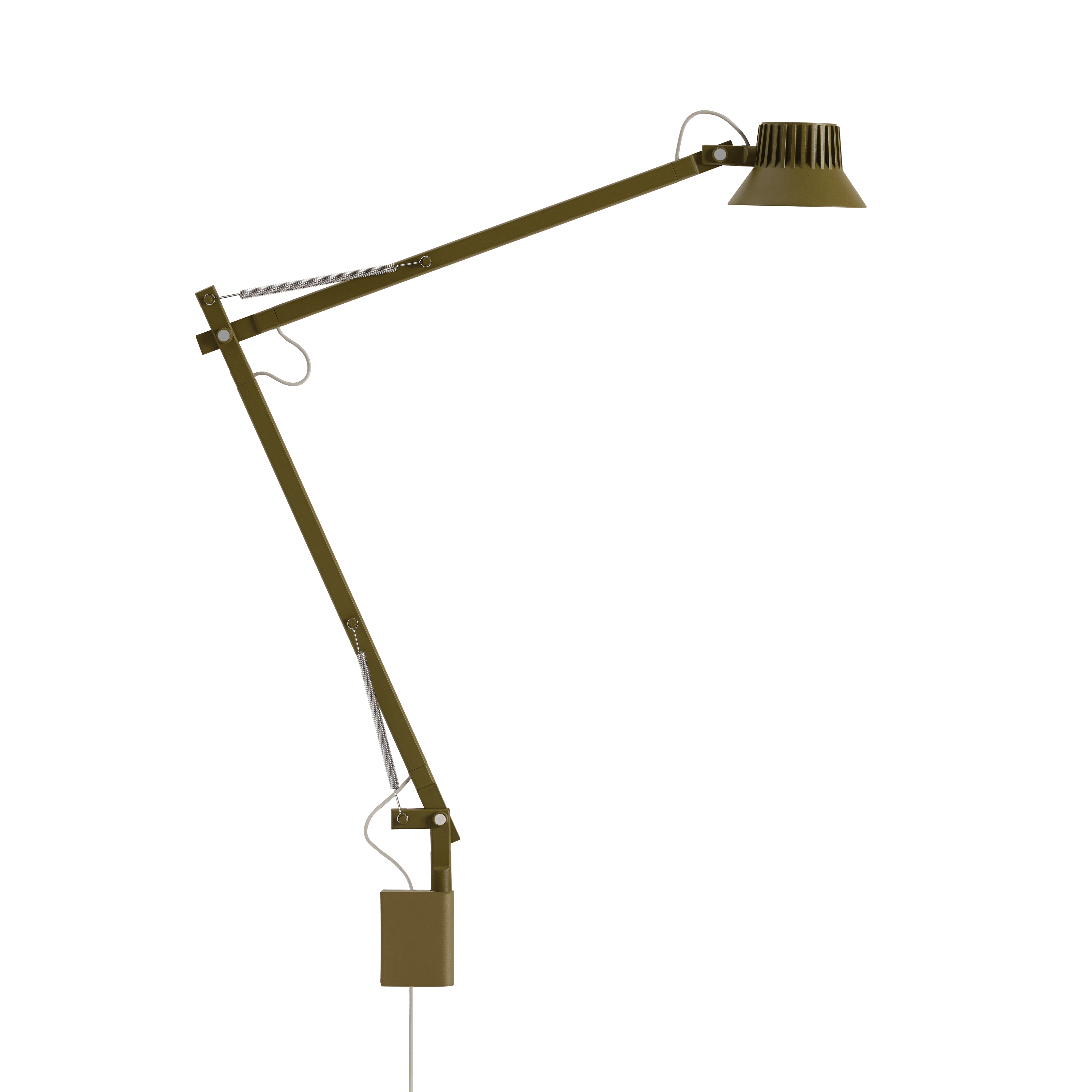 Lampa ścienna regulowana z wysięgnikiem DEDICATE brązowo-zielony