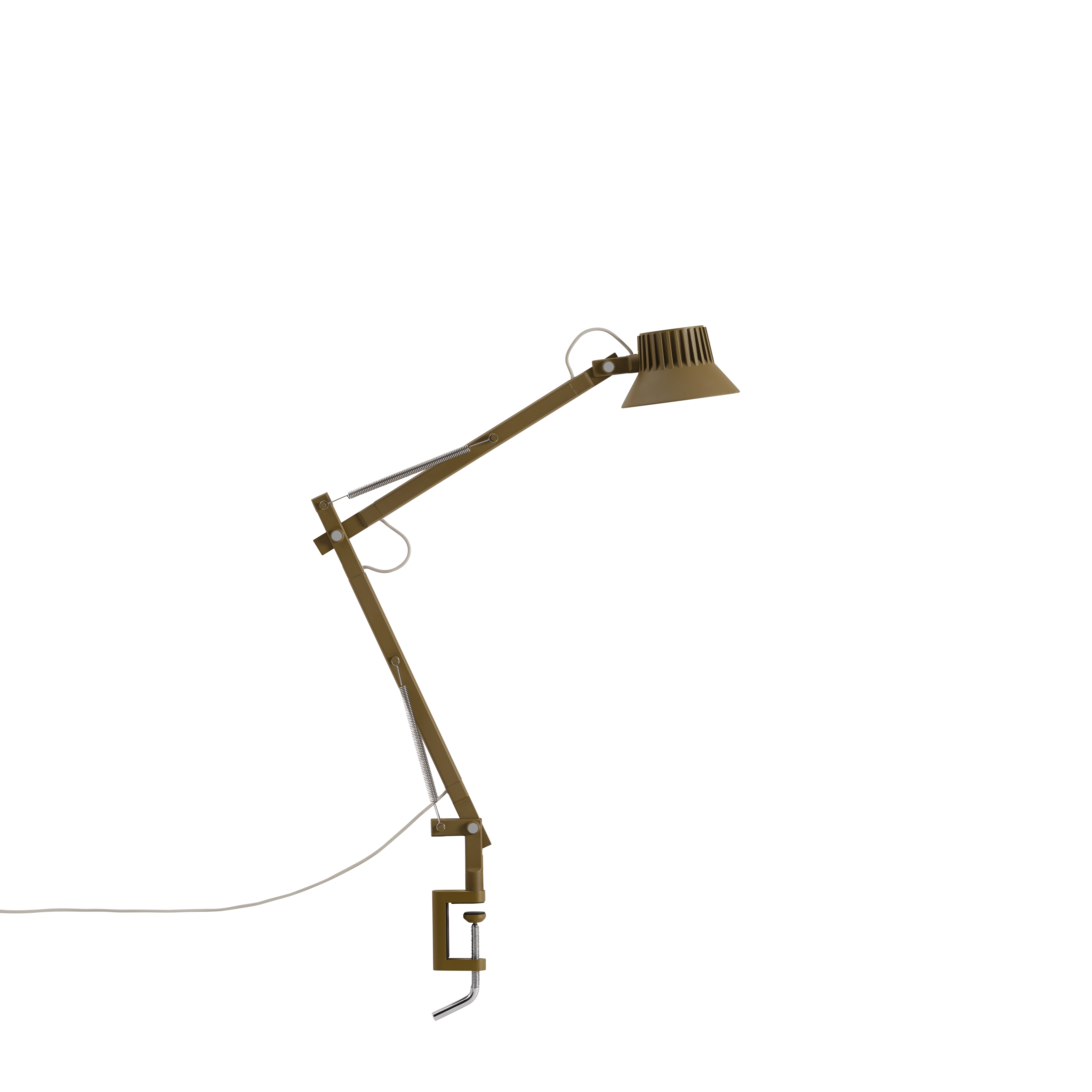 Verstelbare bureaulamp DEDICATE bruin-groen