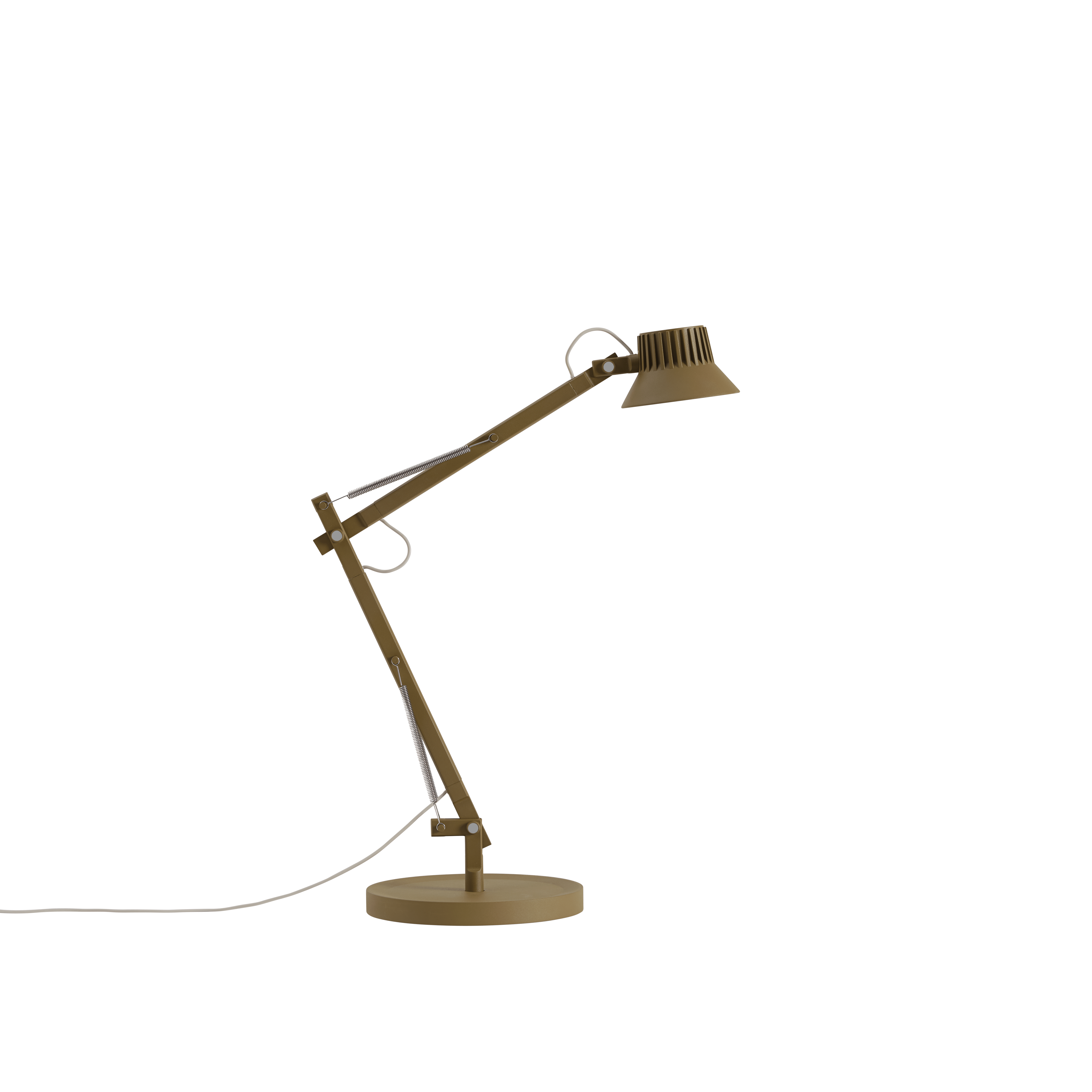 Verstelbare bureaulamp DEDICATE bruin-groen