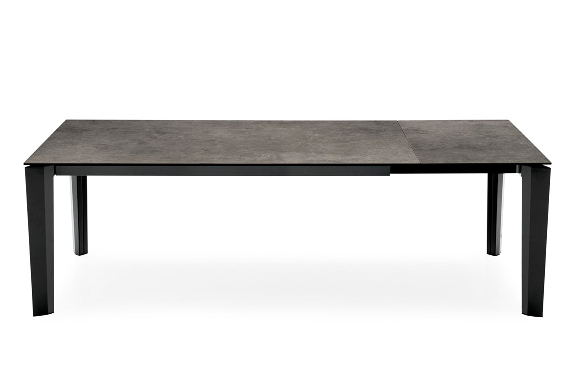 Expandable Table DELTA with Gray Top and Black Base