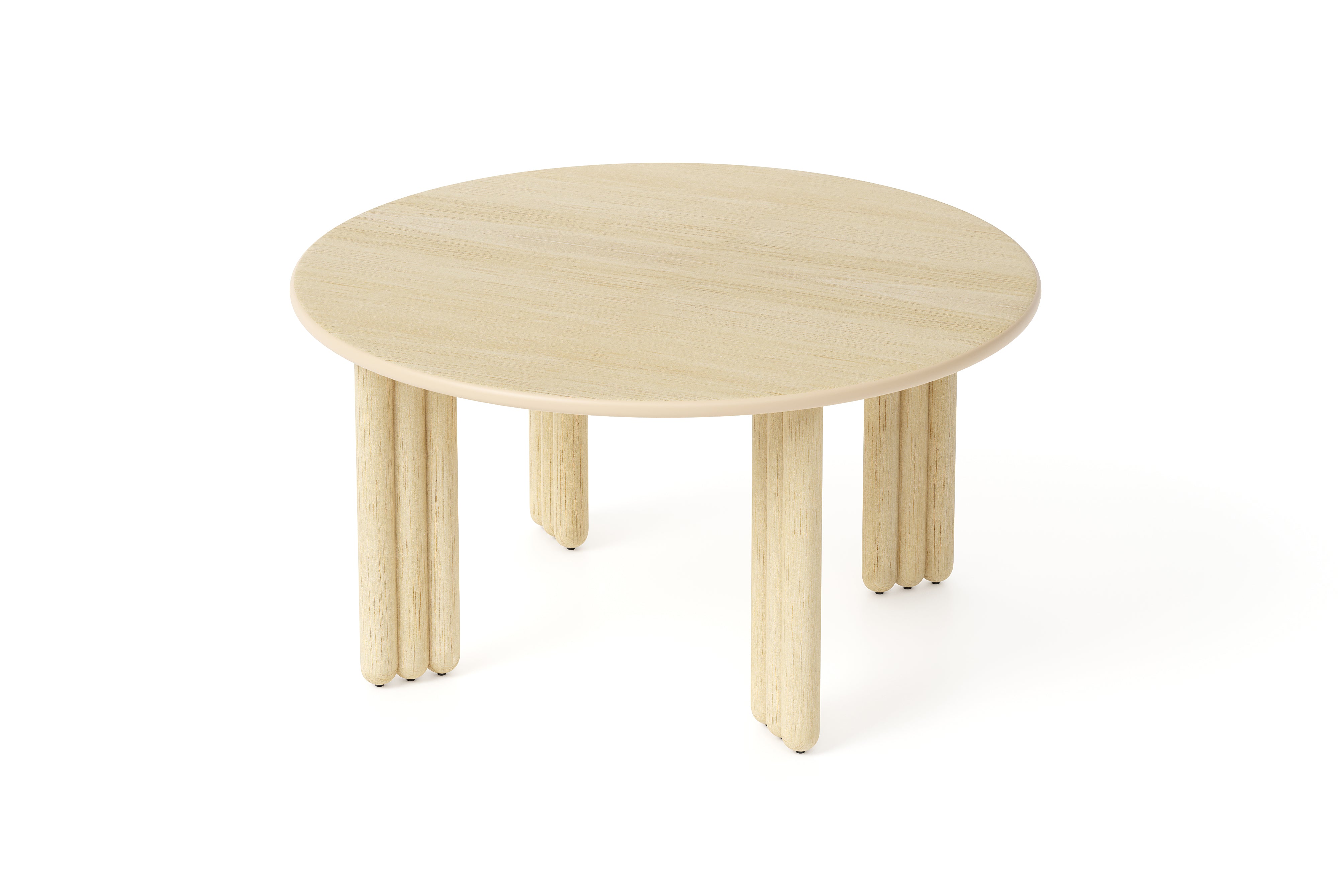 Runder Tisch FLOCK aus natürlichem Eschenholz