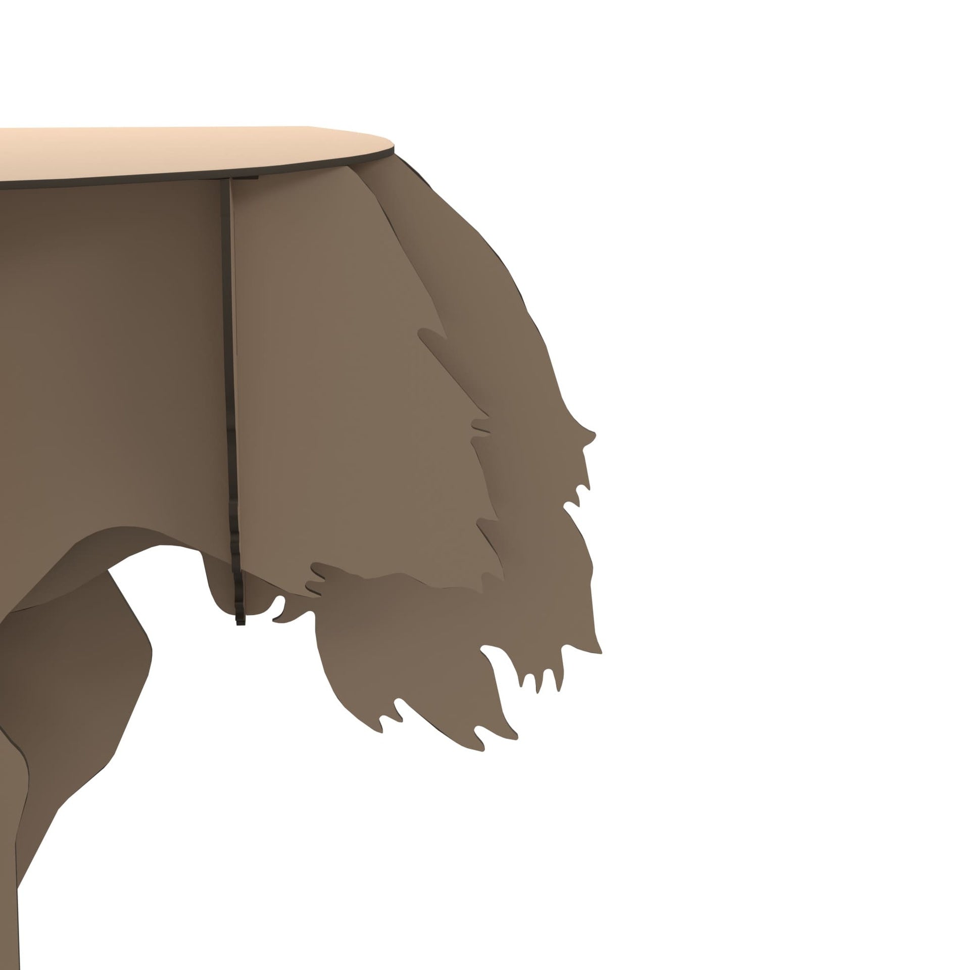 Consola met lamp DIVA LUCIA beige