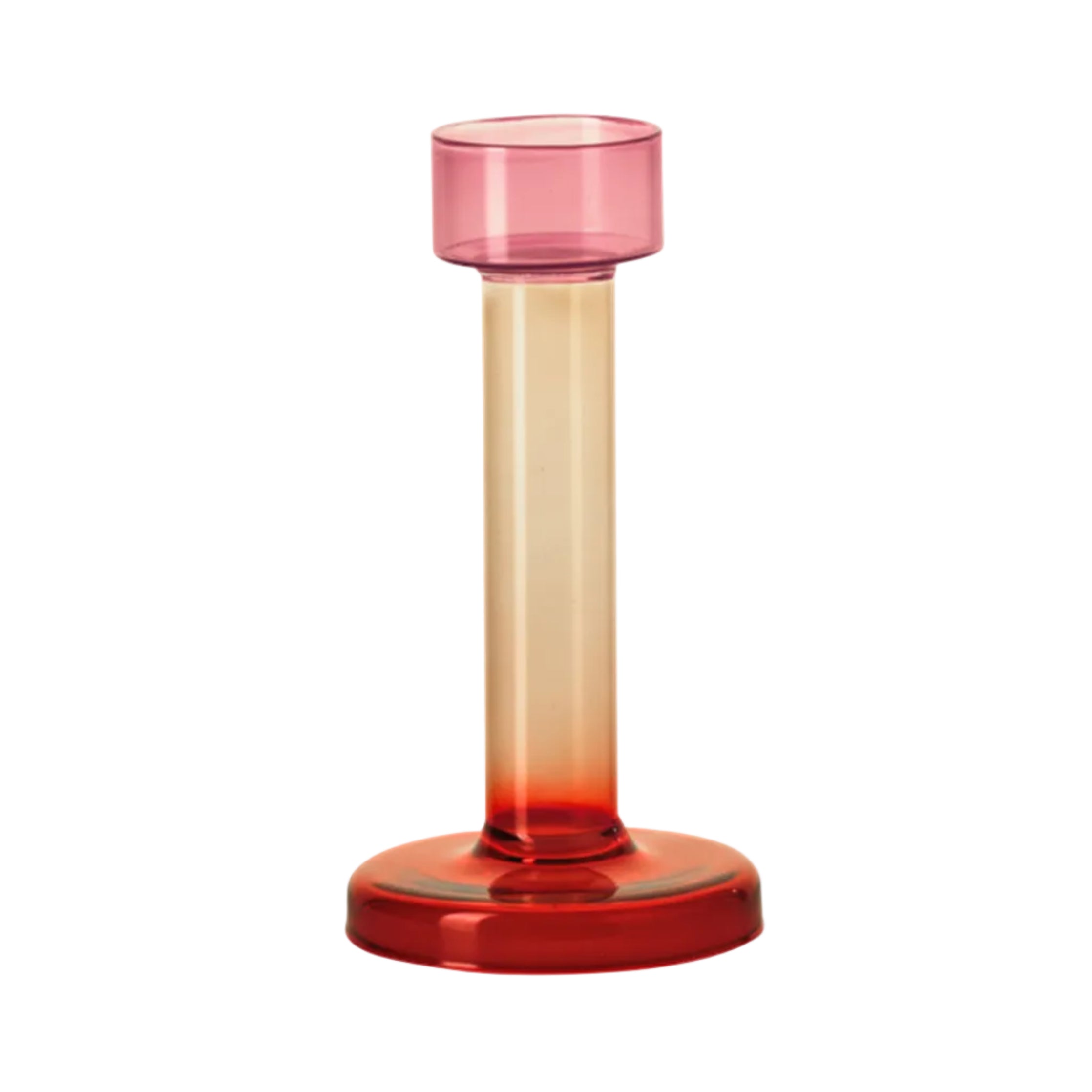 Red BOLE Tealight Candle Holder with Pink