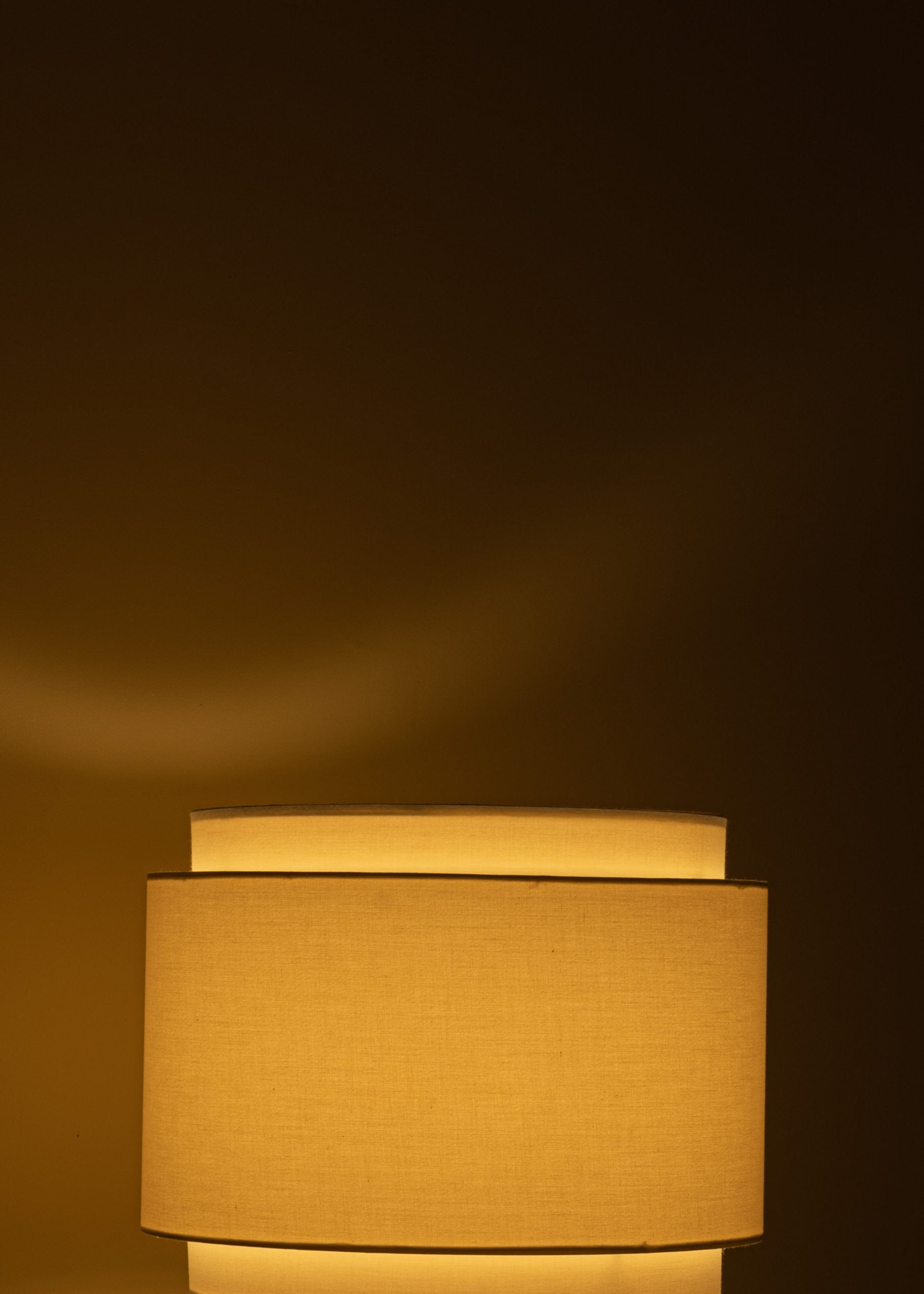 PURA KELO DOUBLE Table Lamp White Alabaster