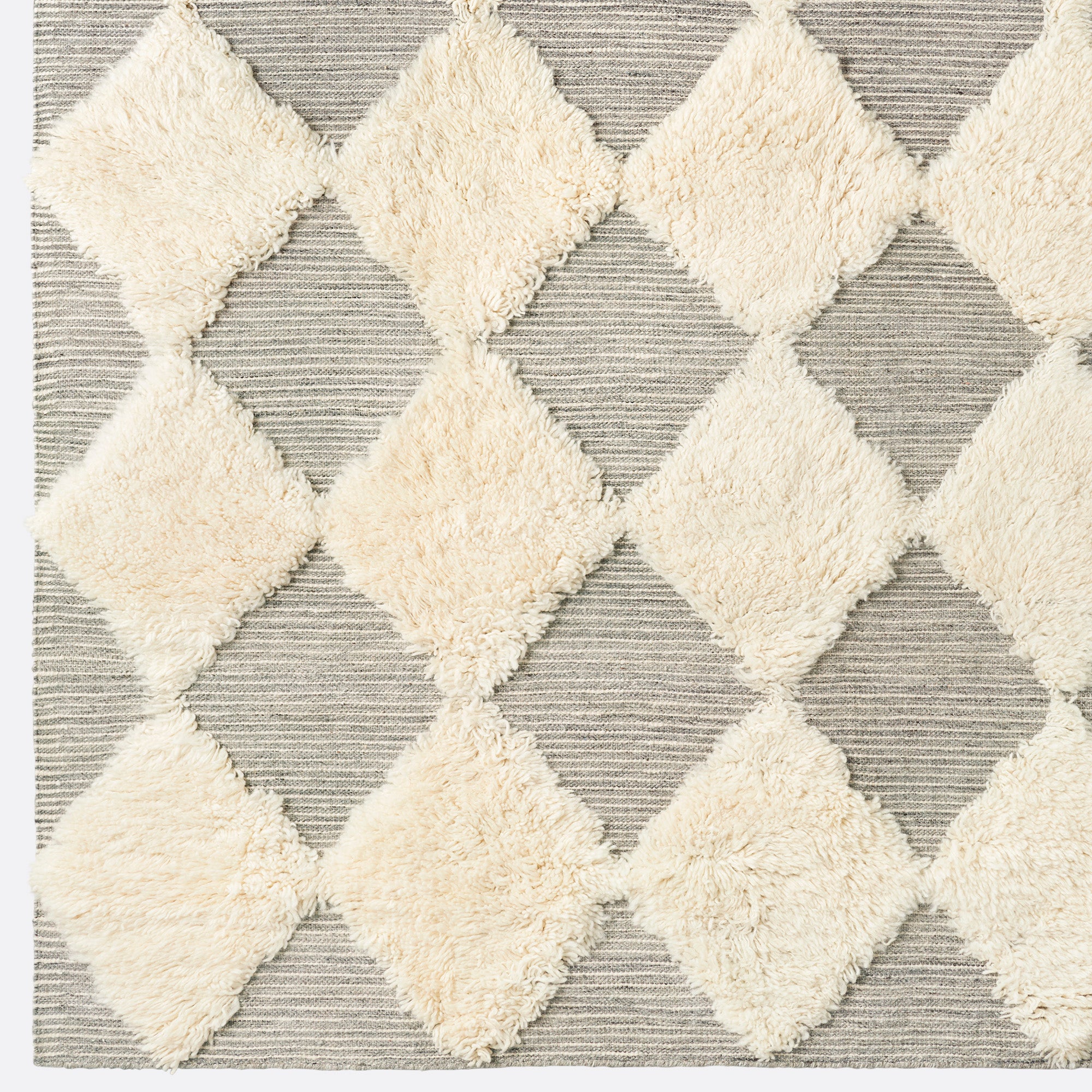 CHESS RYA gray rug with cream
