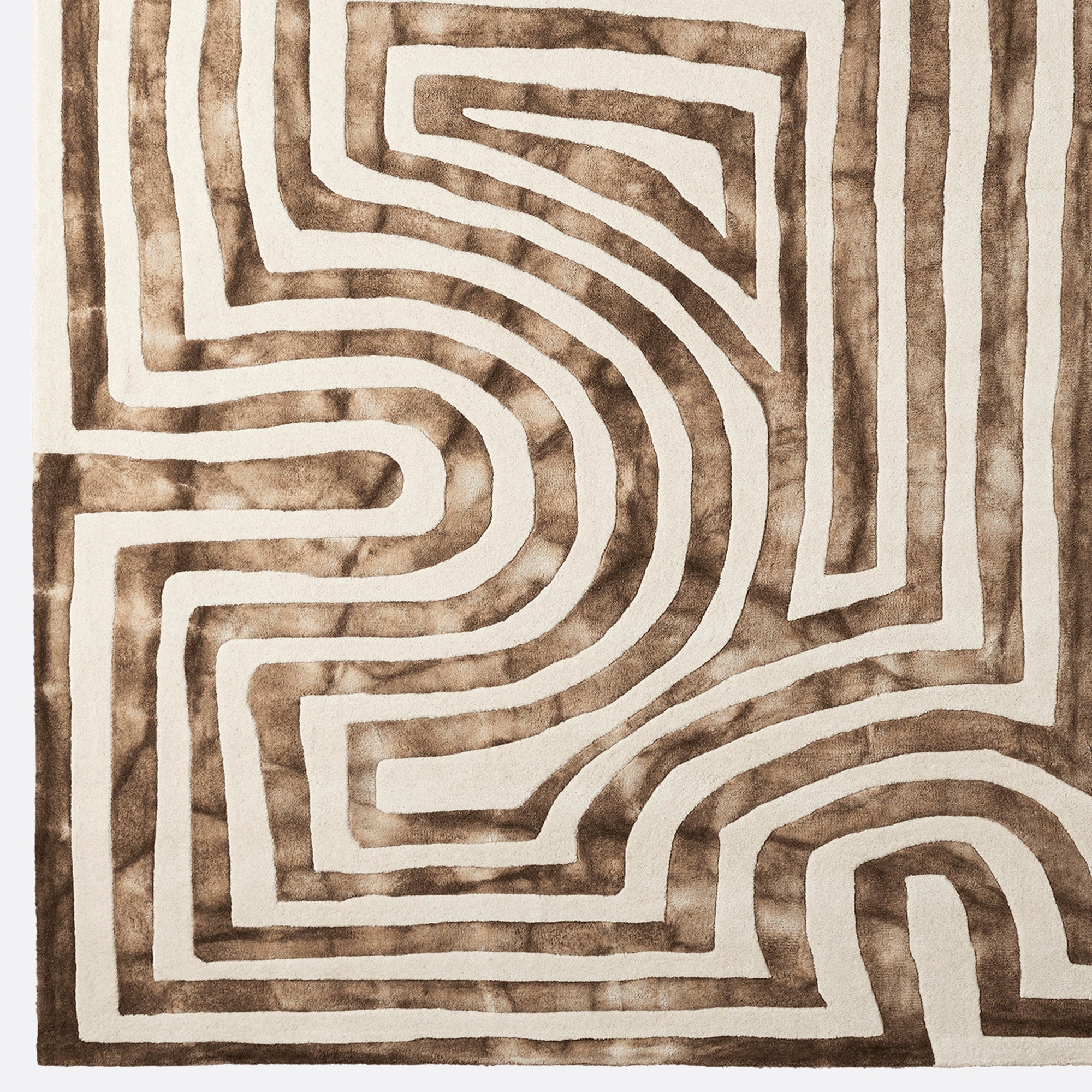 Teppich PSYCHEDELIC LABYRINTH beige