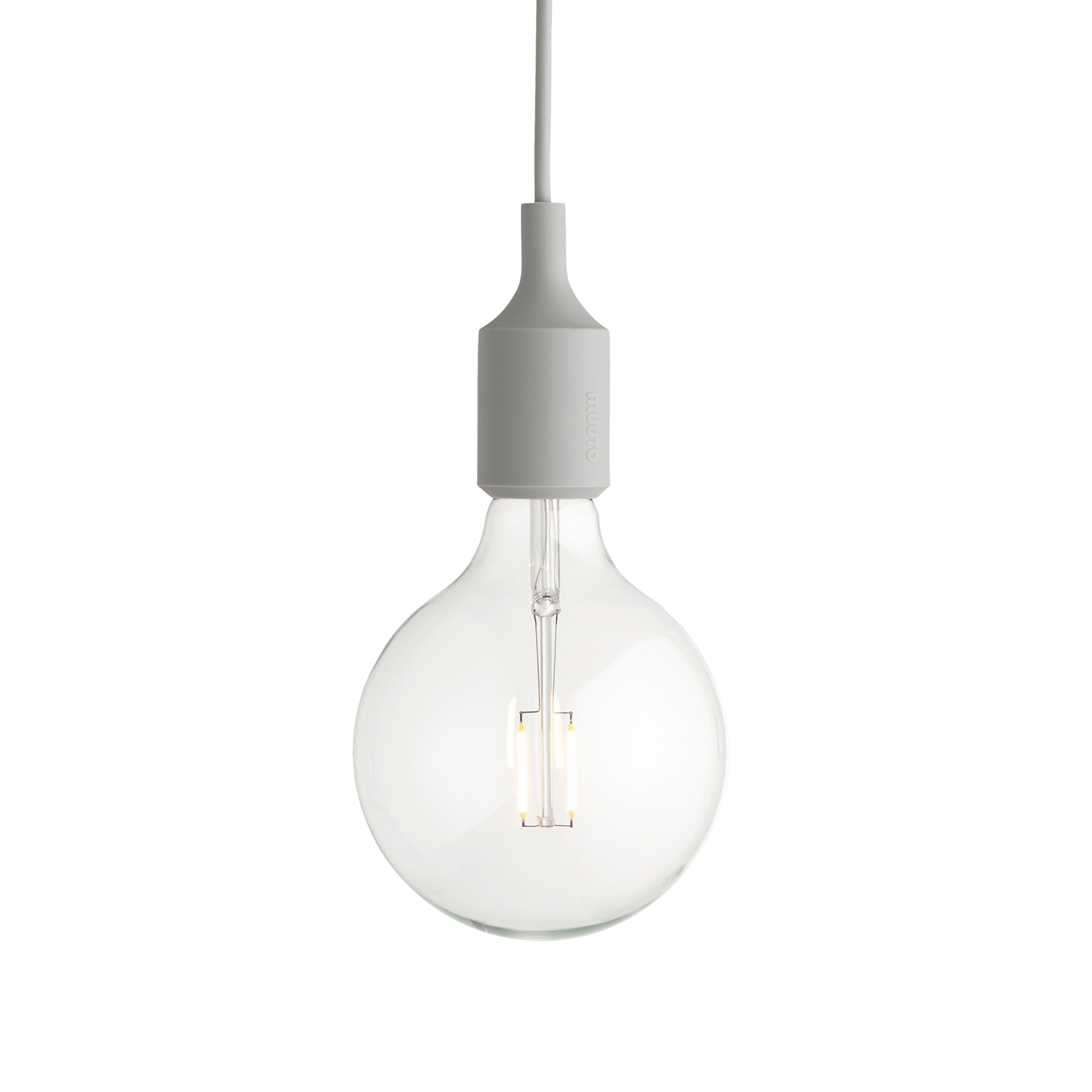 Lampa wisząca E27 jasnoszary