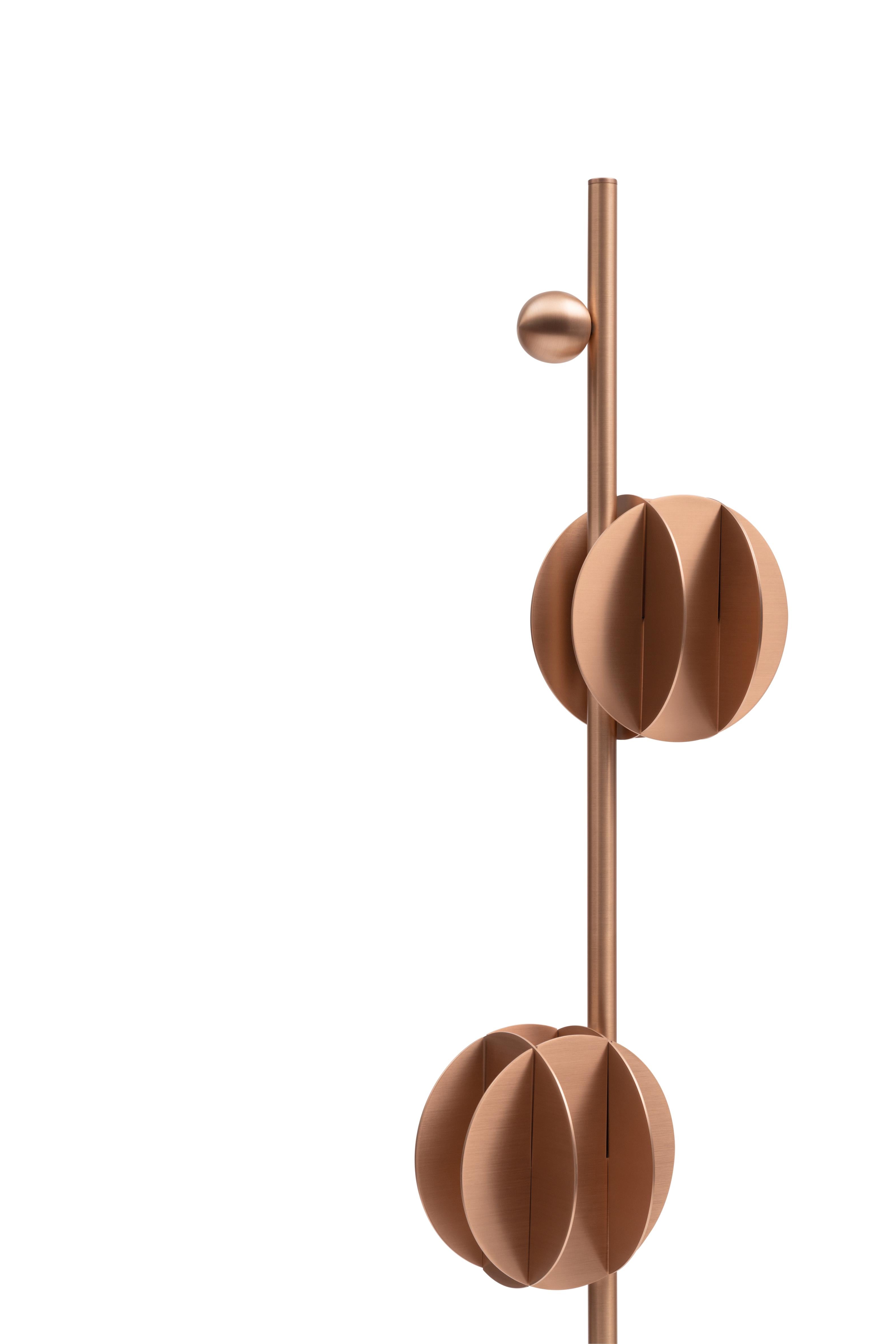 EL copper floor lamp