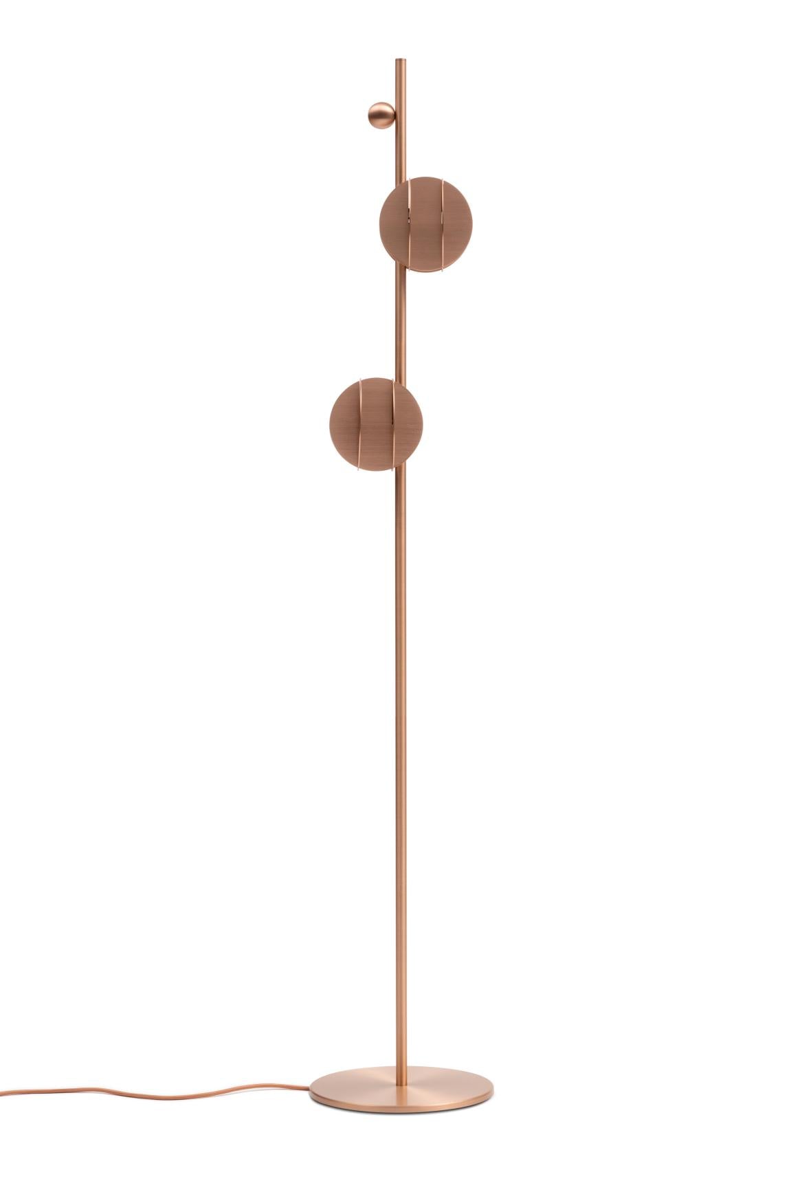 EL copper floor lamp