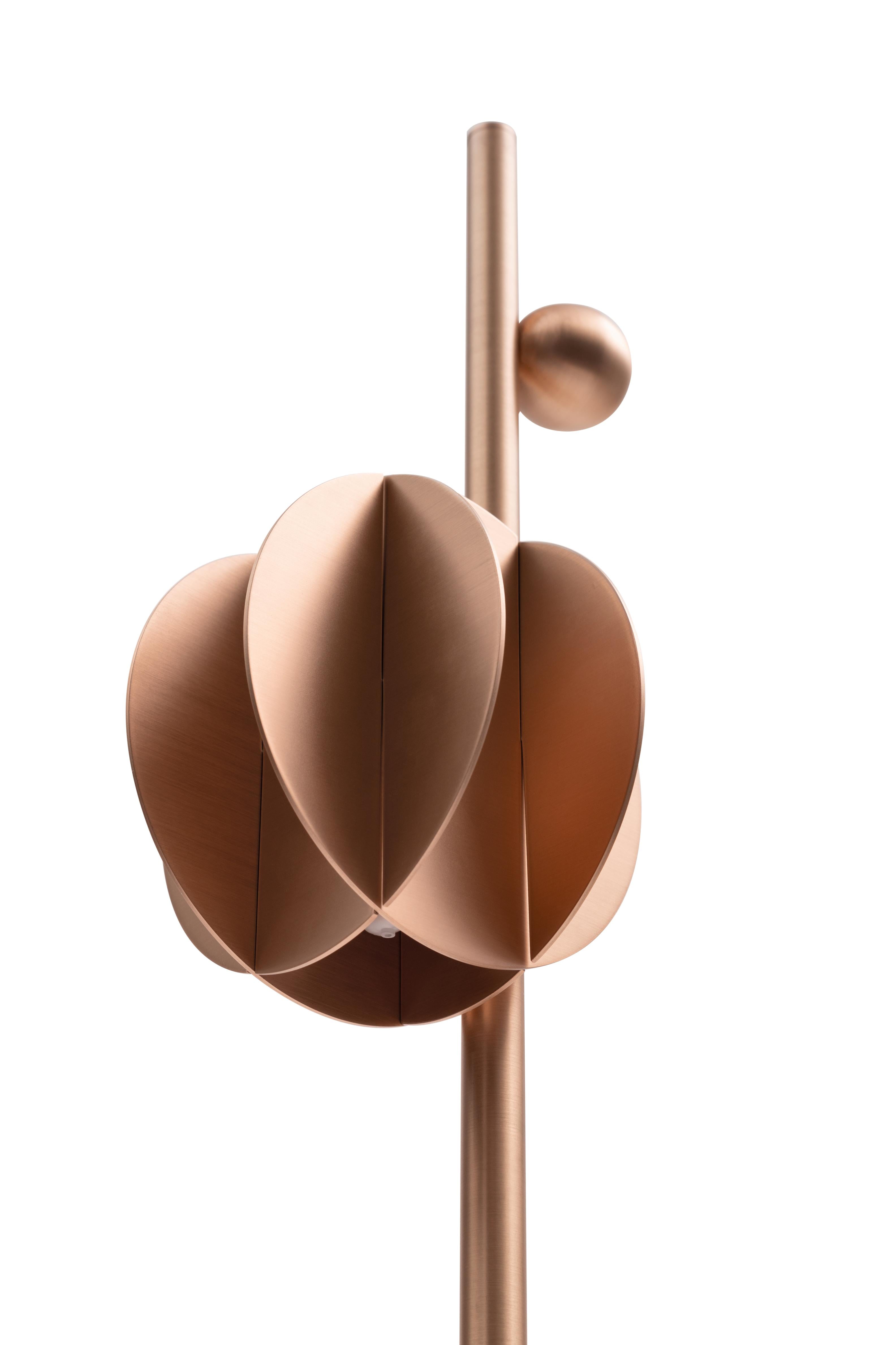 EL copper floor lamp