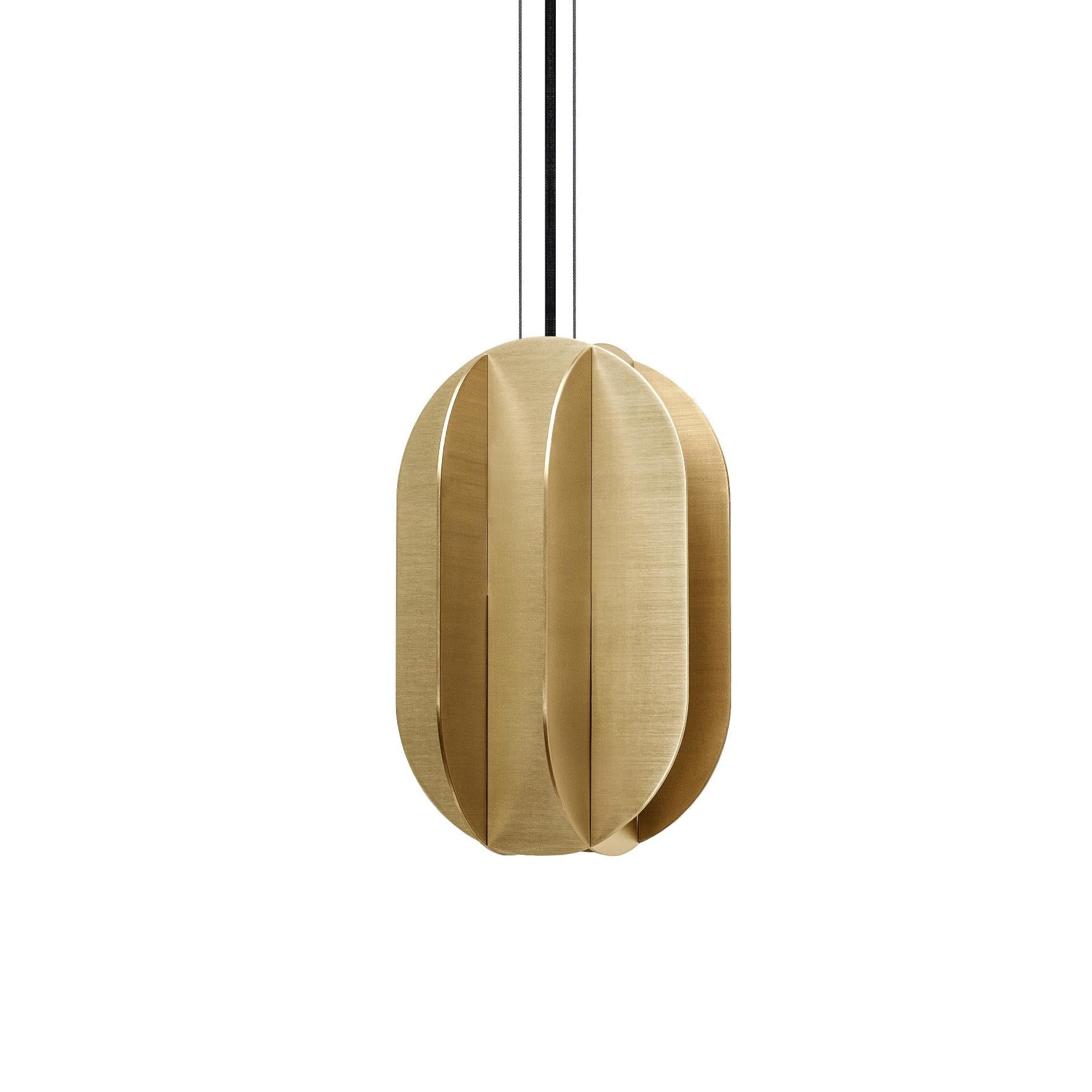 Ovale hanglamp EL messing