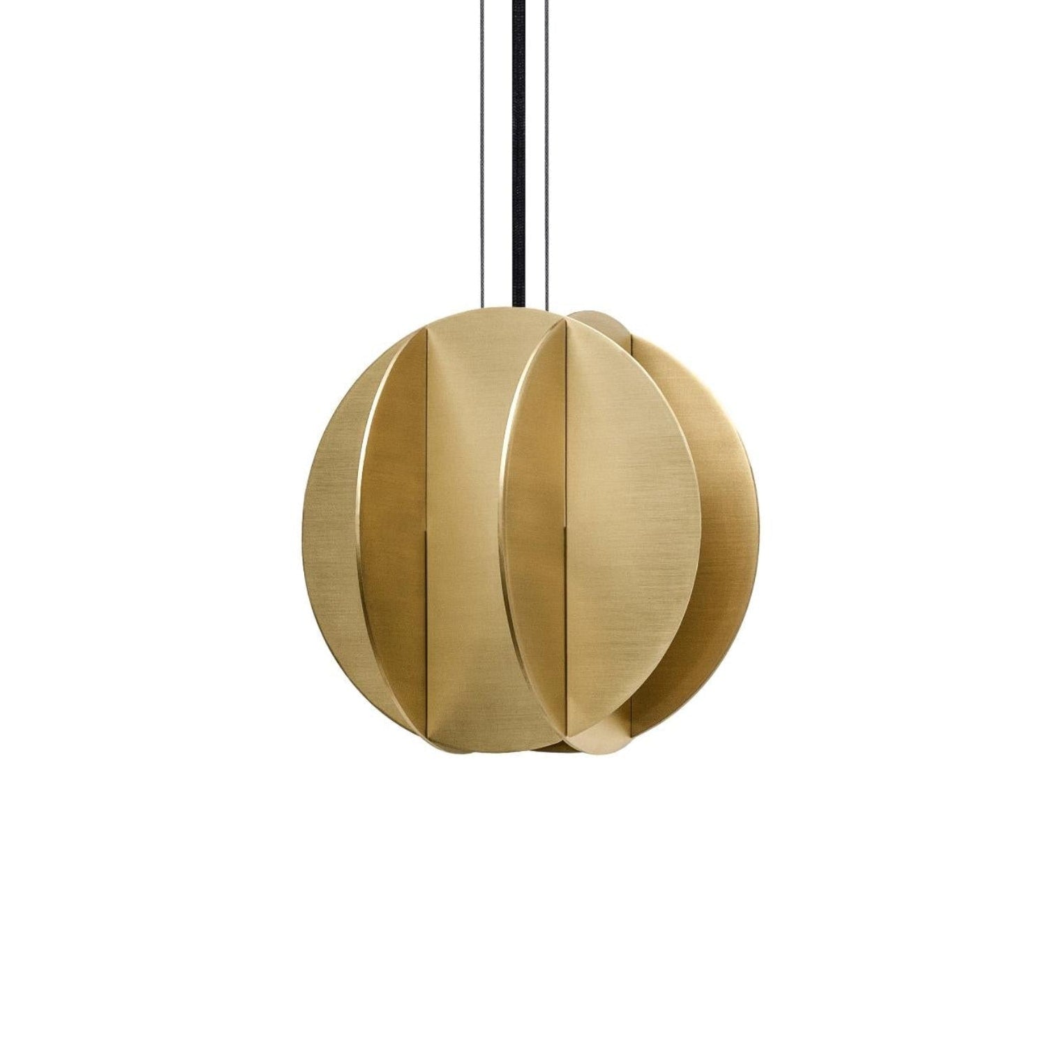 Ronde hanglamp EL messing
