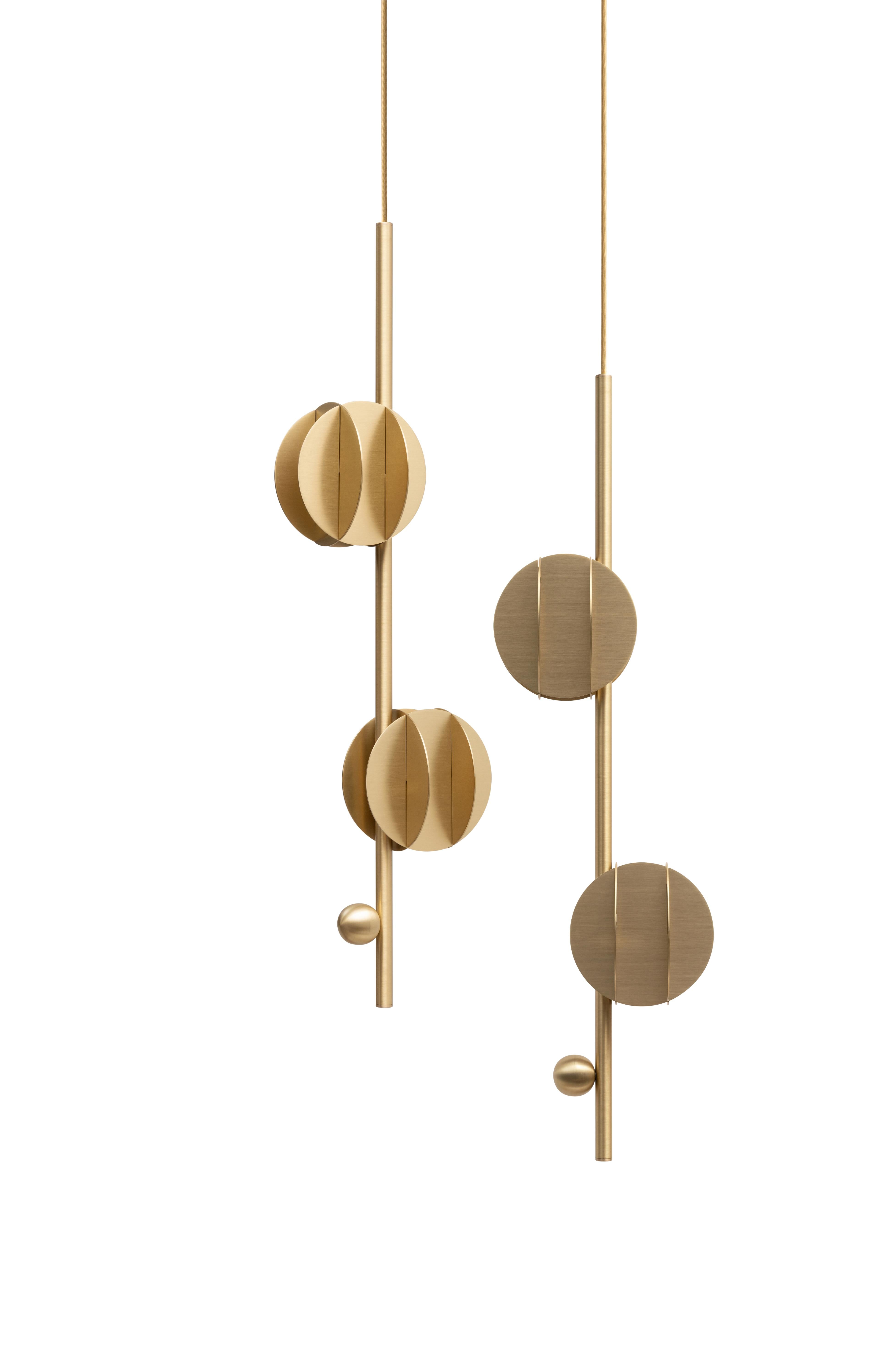 Hanging Lamp EL VERTICAL Brass