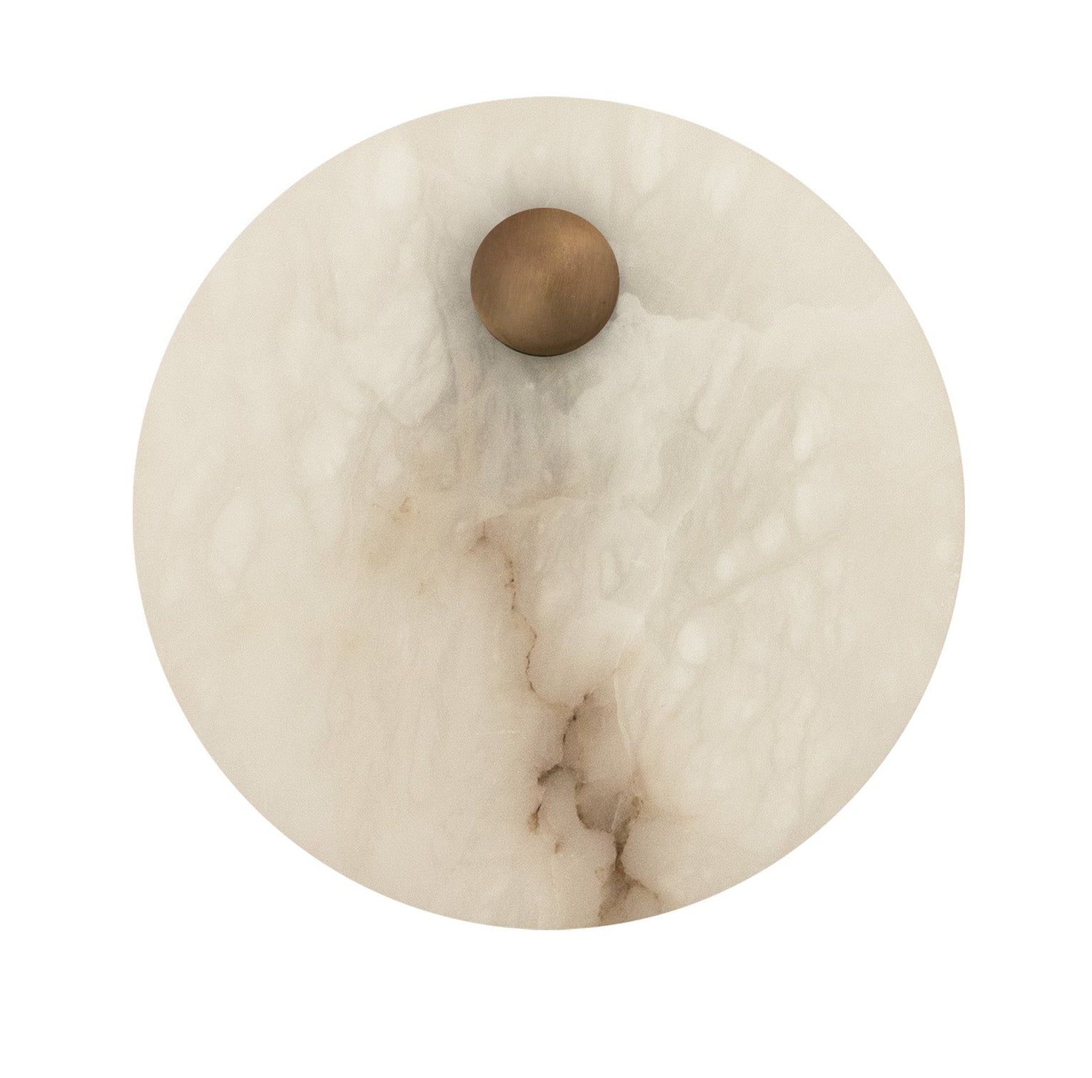 Alabaster Wall Lamp EOS Brass