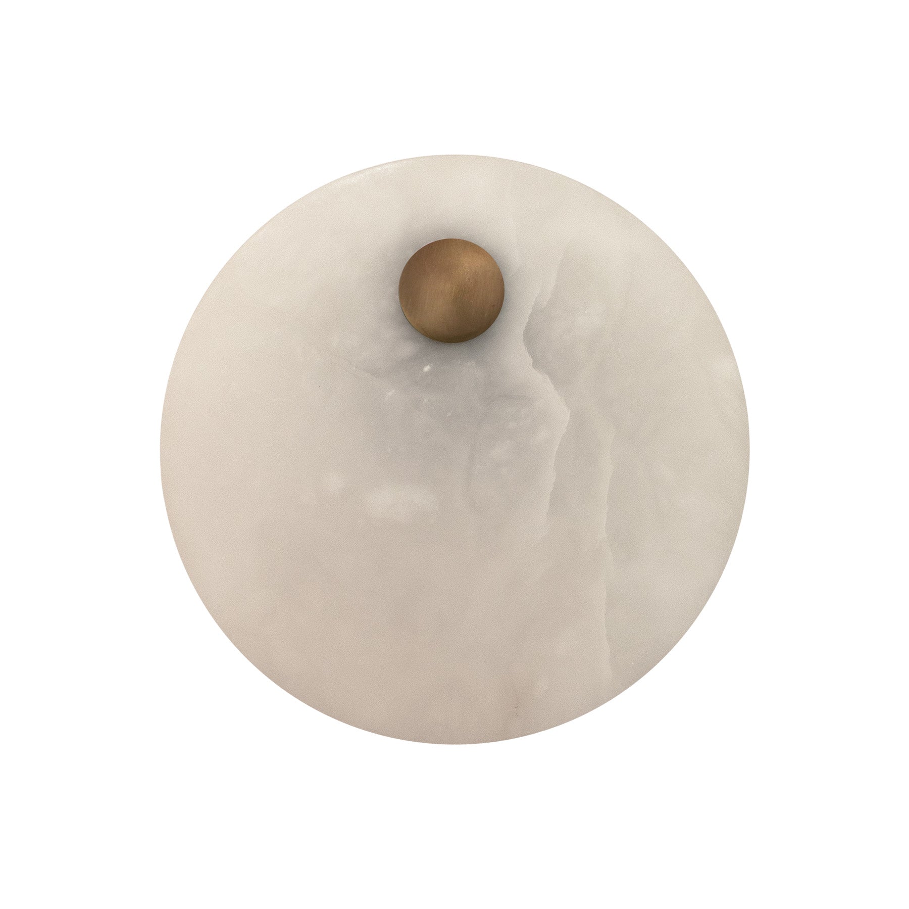 Alabaster Wall Lamp EOS Brass