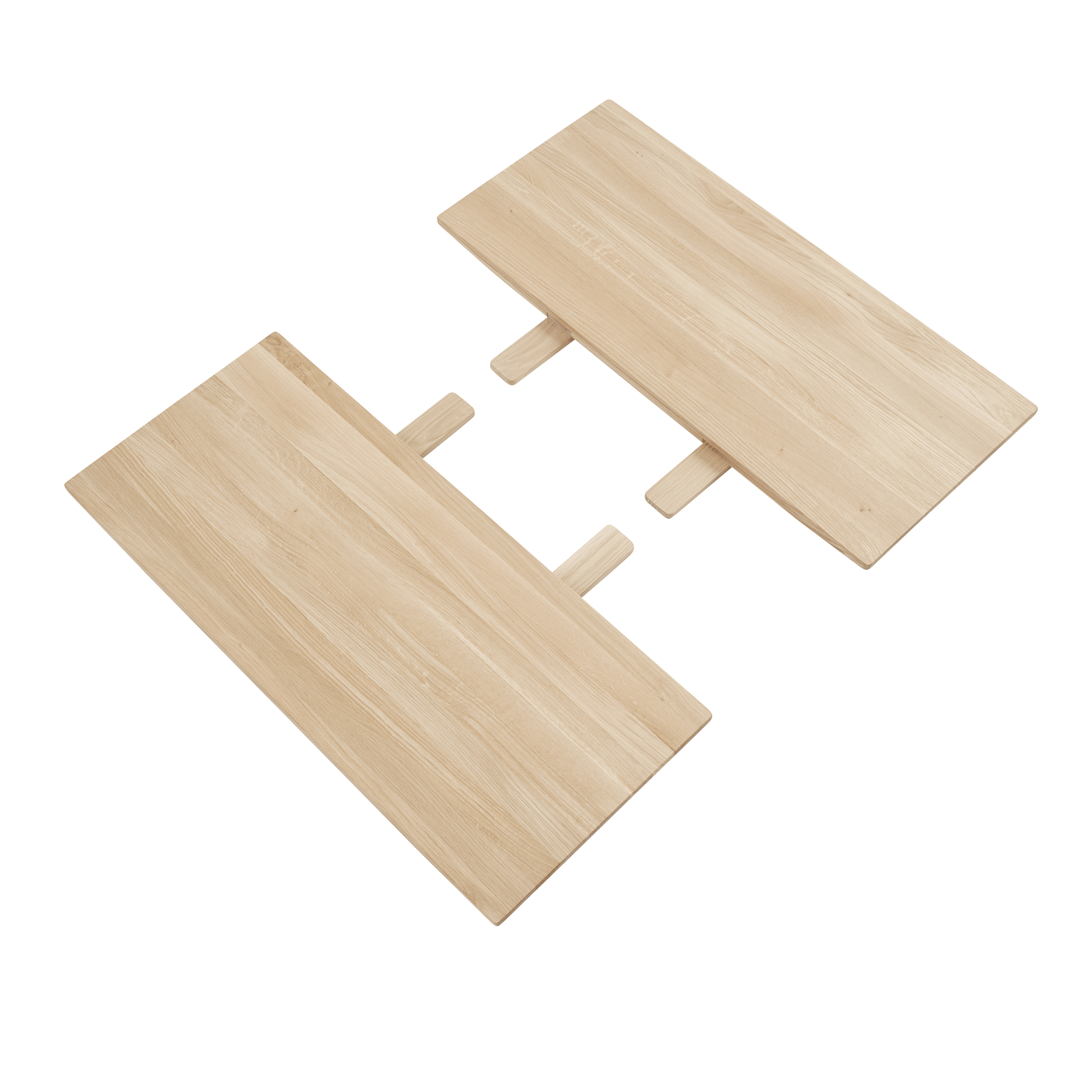 Uitschuifbare tafel EARNEST eiken olie behandeld
