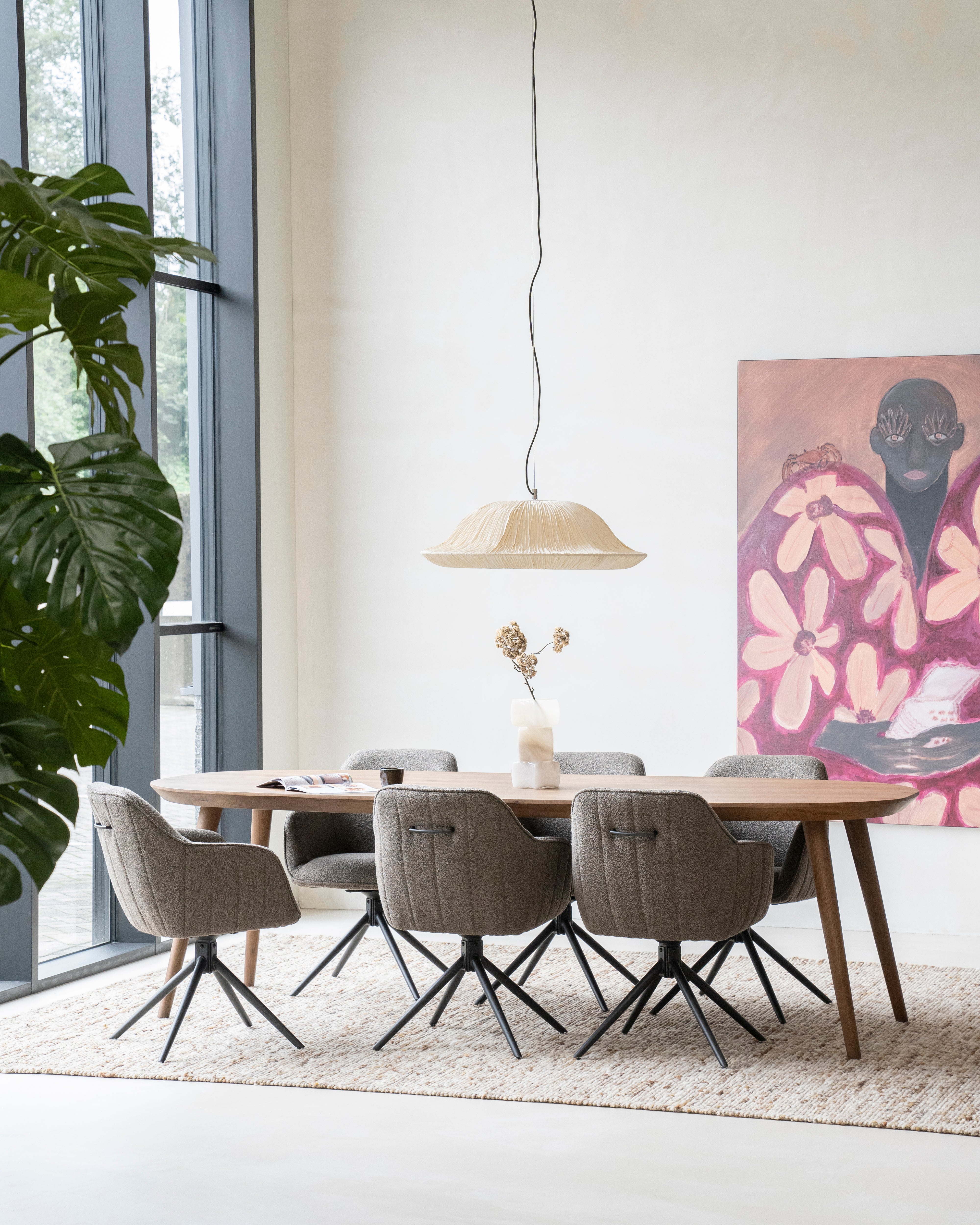 Tafel ELIJAH donker eikenhout