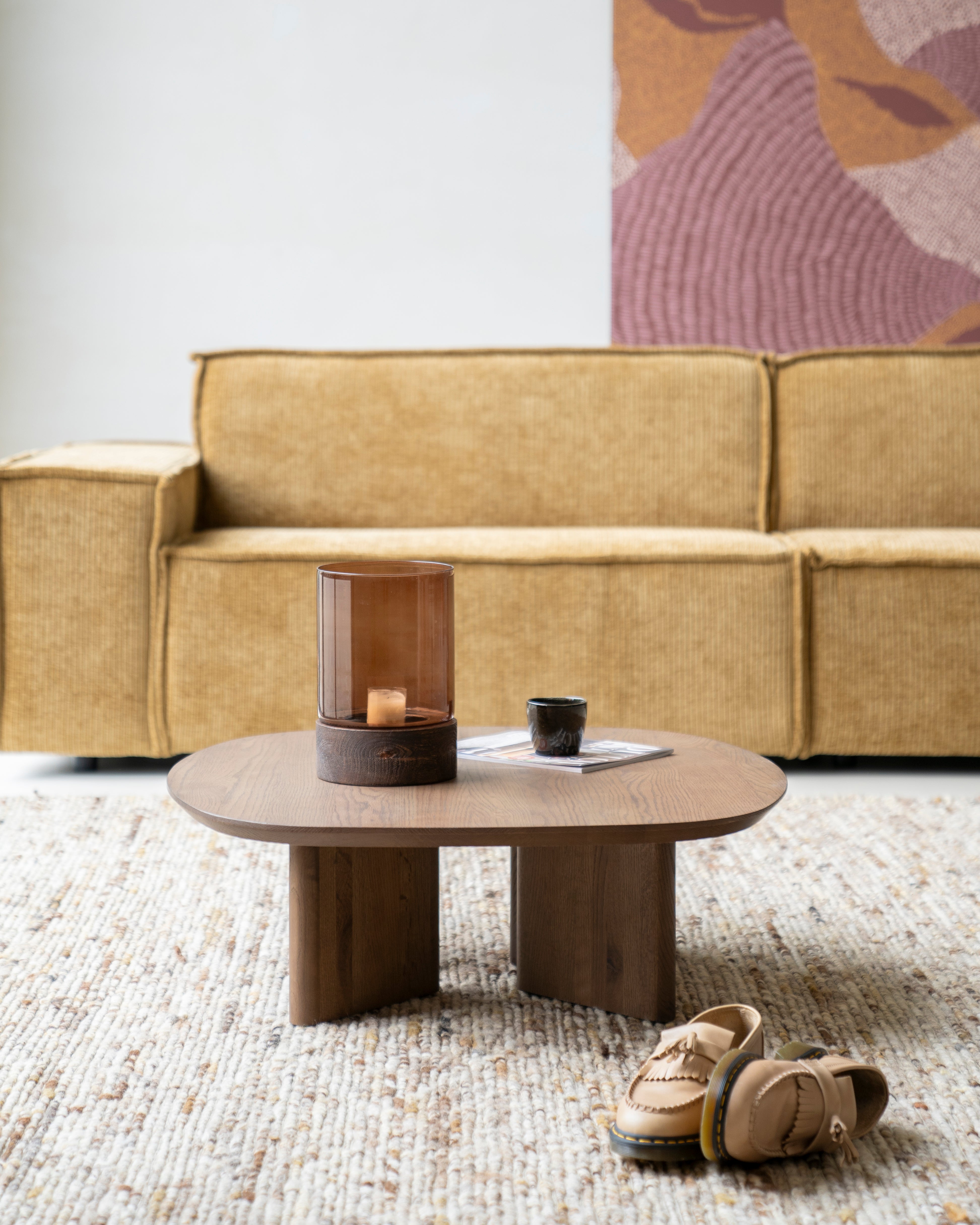 Couchtisch STEF dunkles Eichenholz