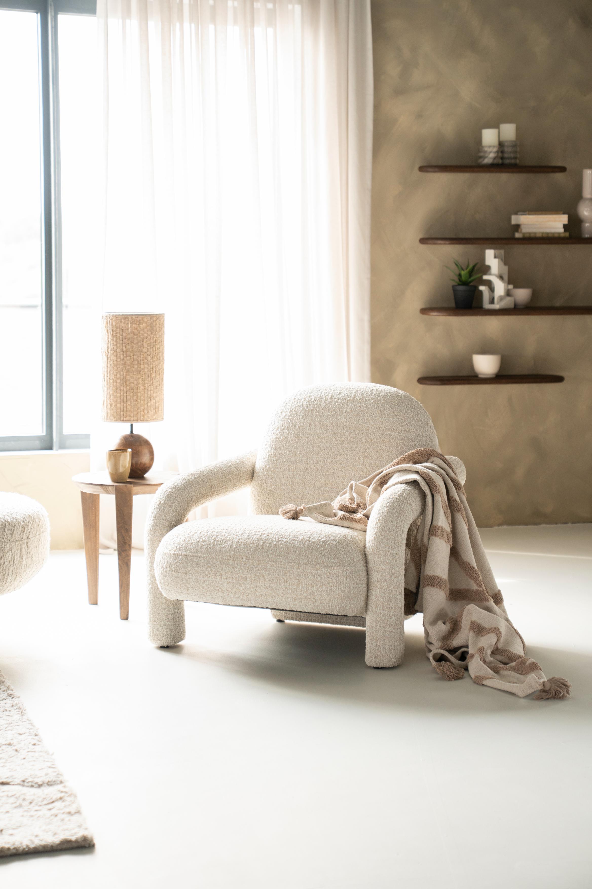 Fauteuil MONICA lichtbeige