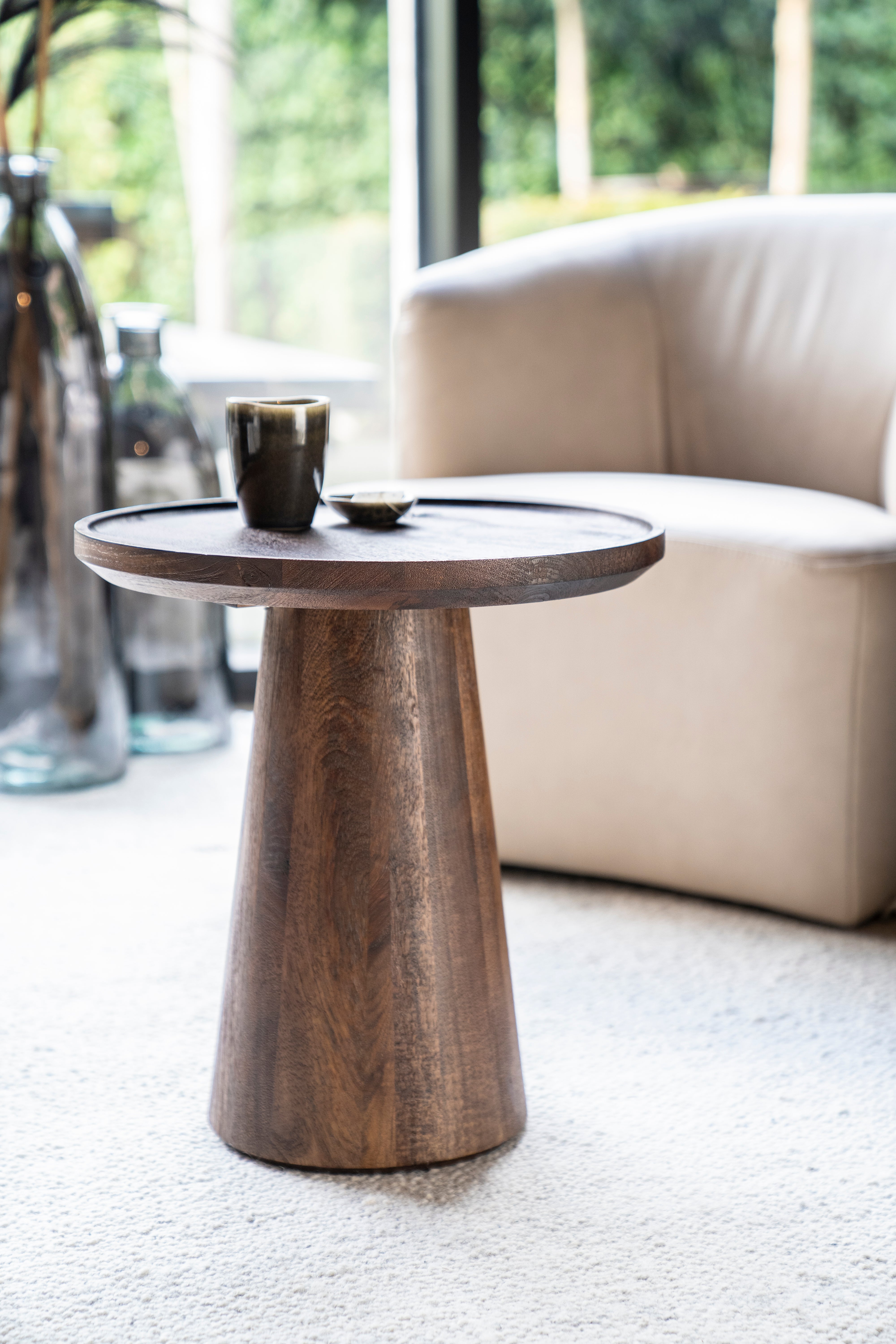 RON Mango Wood Side Table