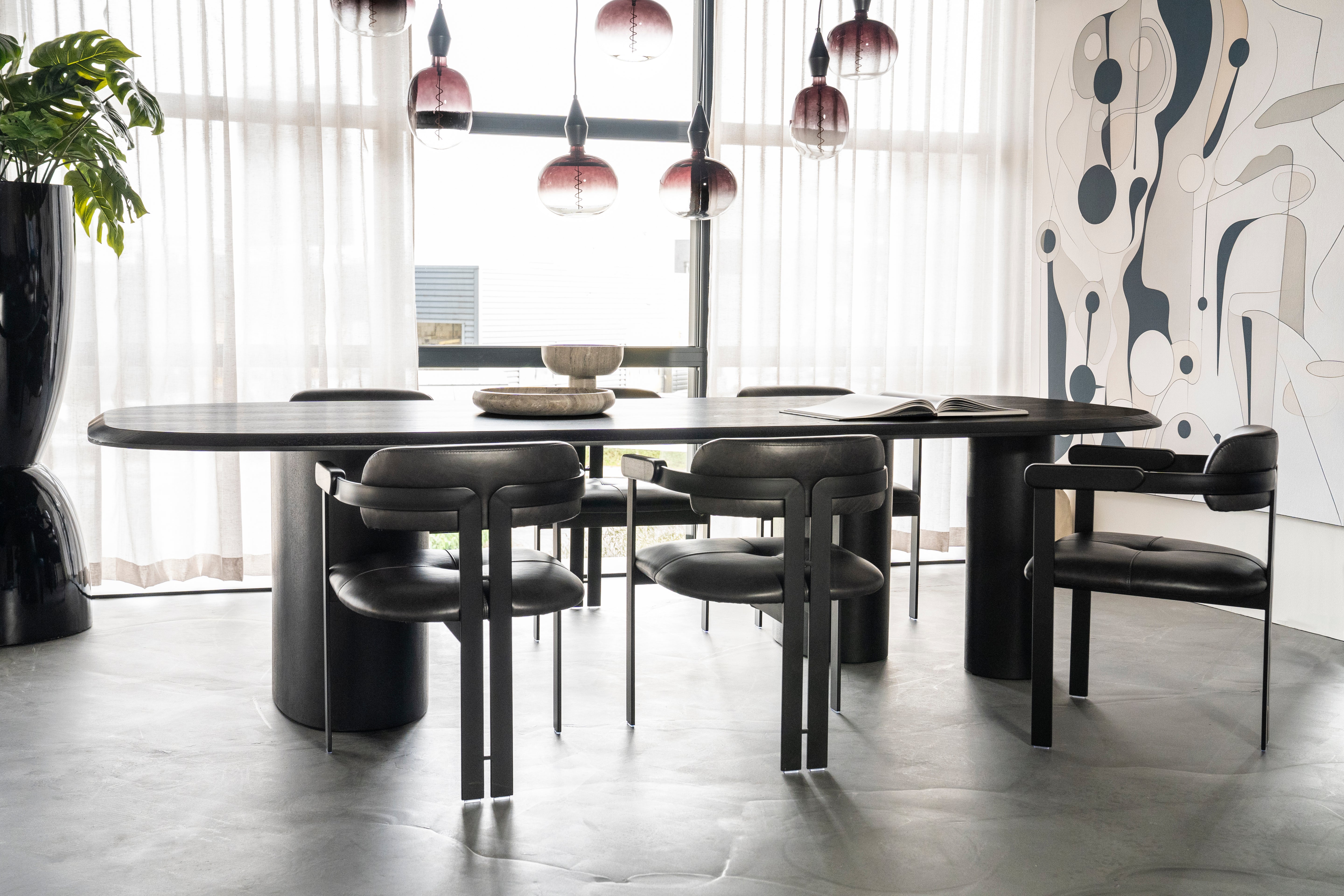 Tafel WALTER zwart eikenfineer