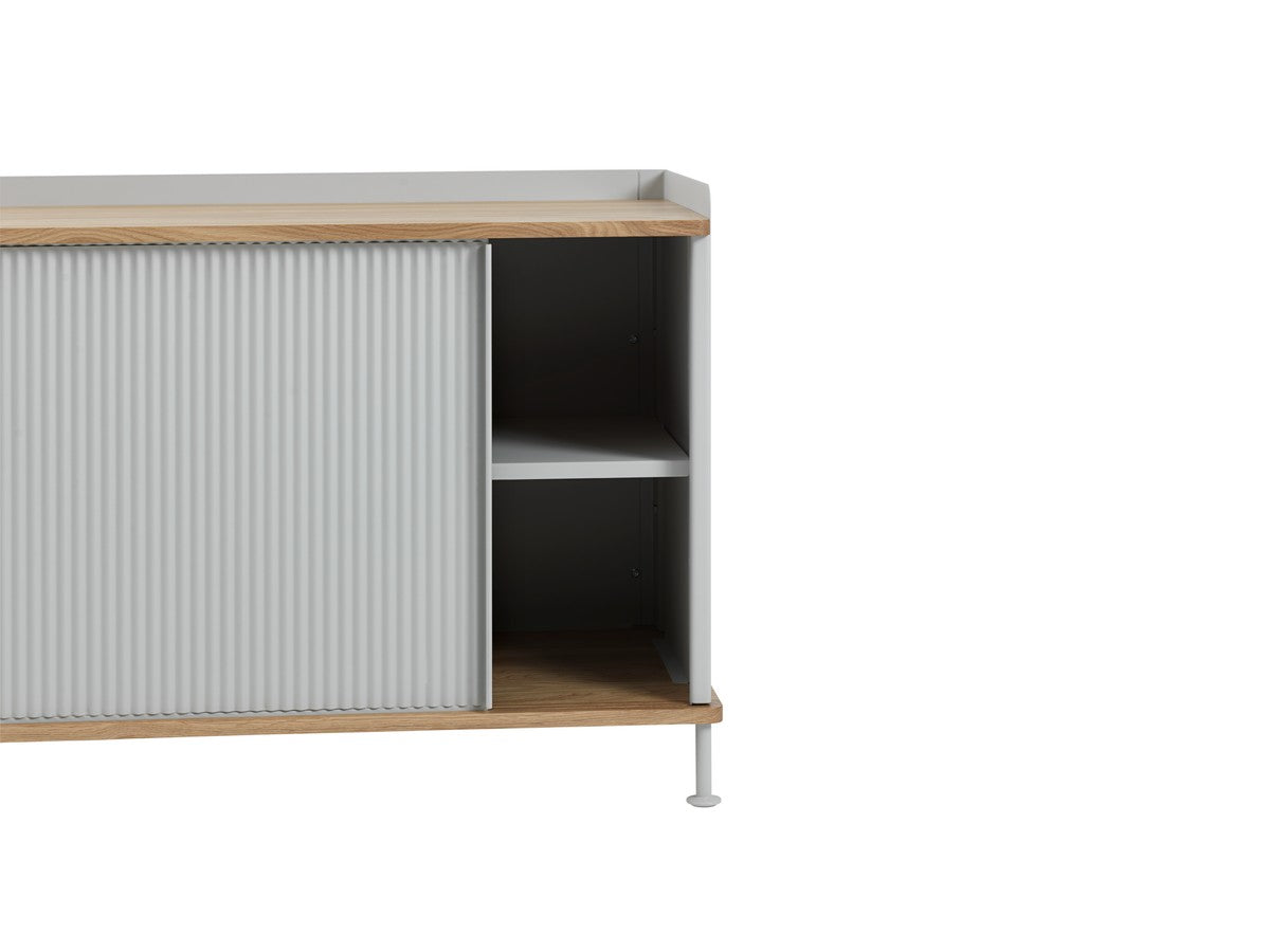 Enfold commode grijs met eiken blad