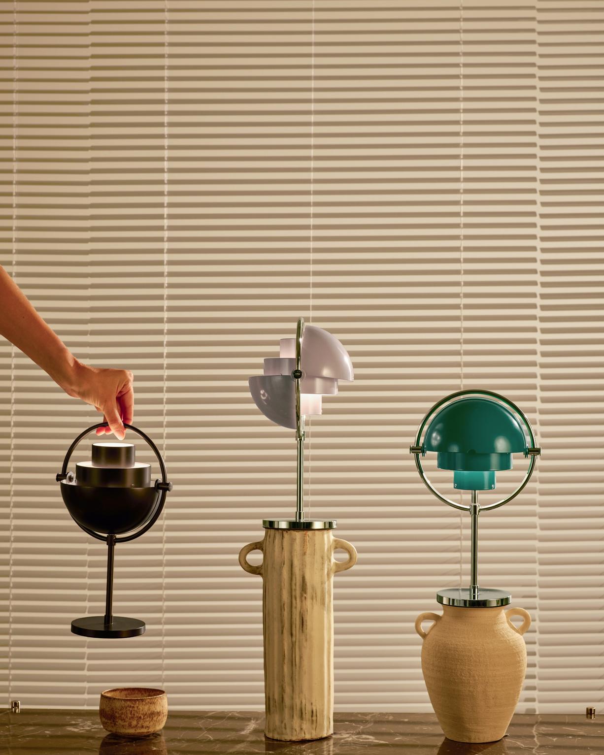 Tragbare Lampe MULTI-LITE Chrom