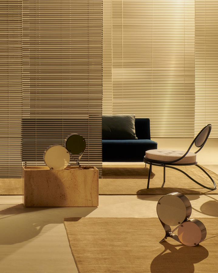 PIETRA gray travertine coffee table