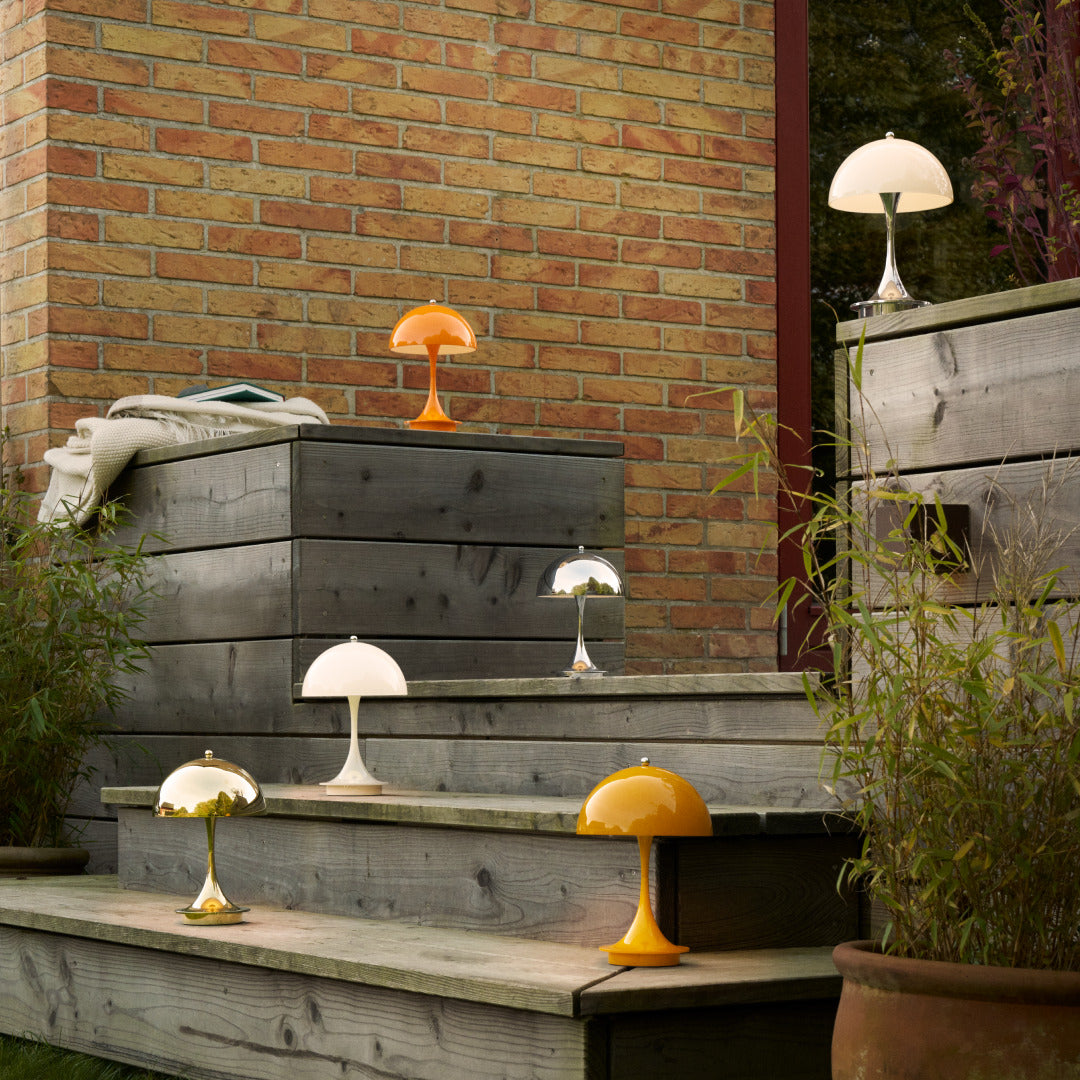 Portable lamp PANTHELLA 160 chrome