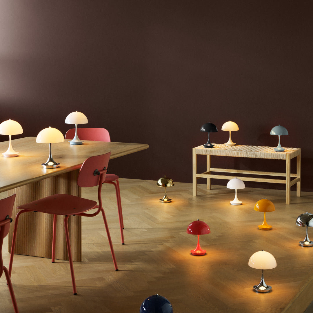 Draagbare lamp PANTHELLA 160 oranje