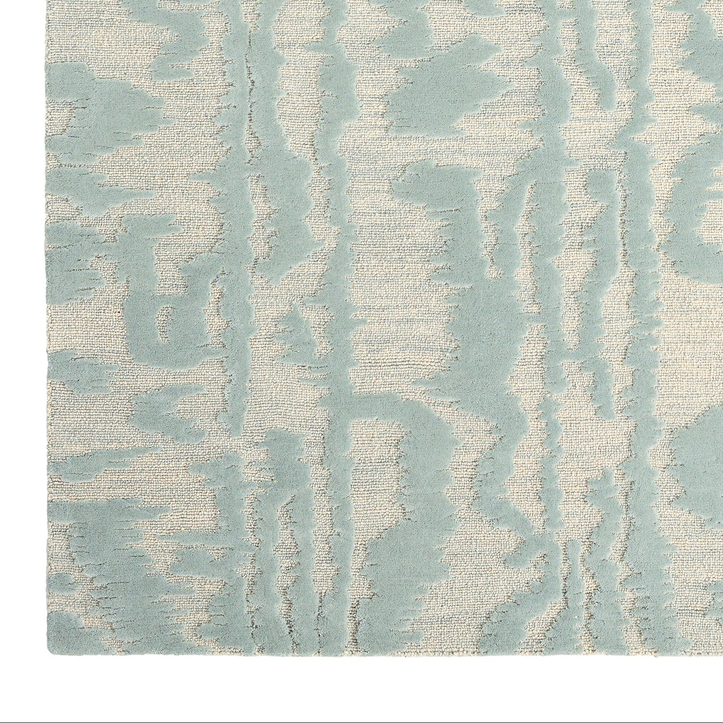 WATERWAVE STRIPE rug in mint with beige