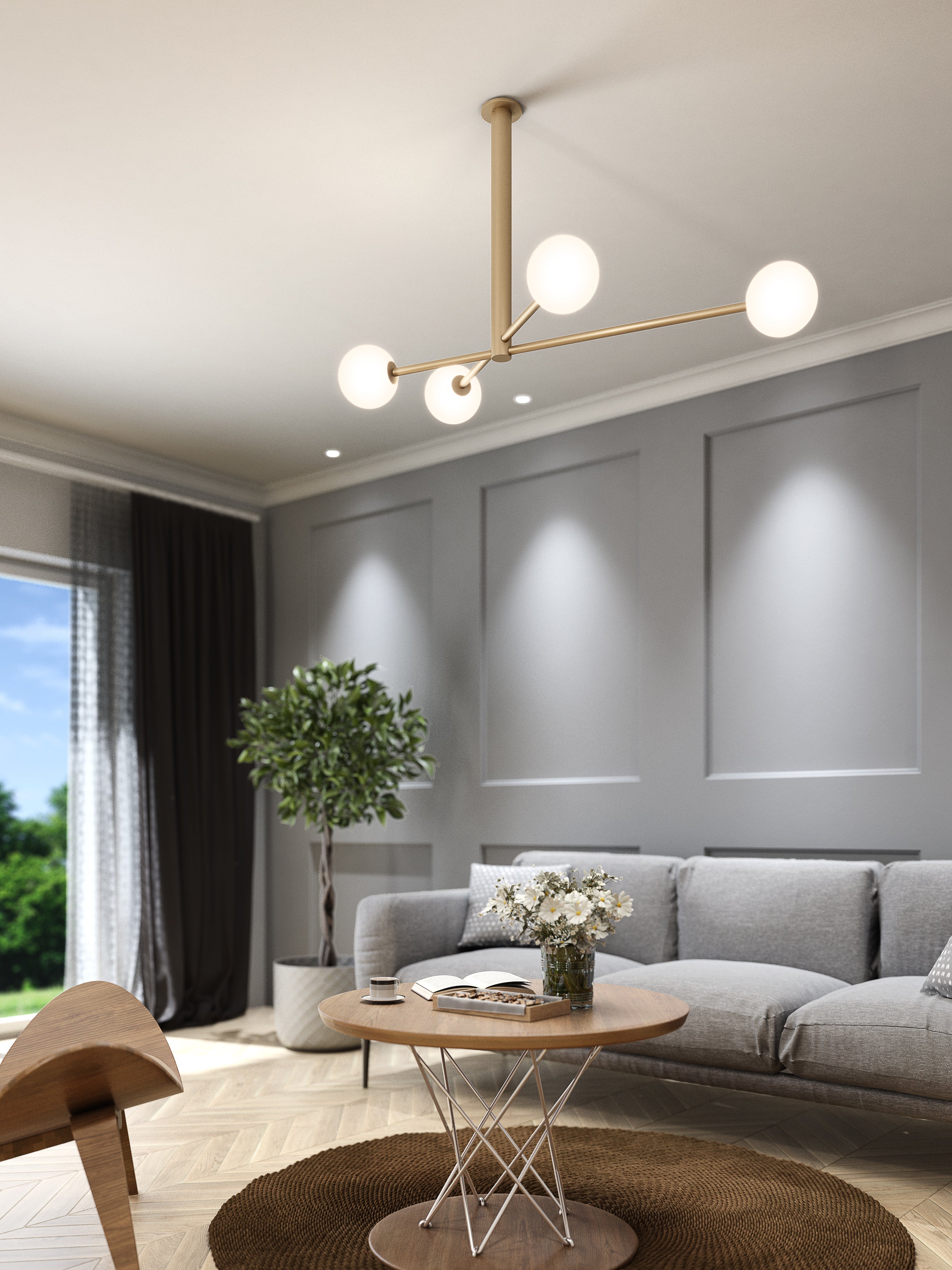 Ceiling lamp FLYING BALL SIDE