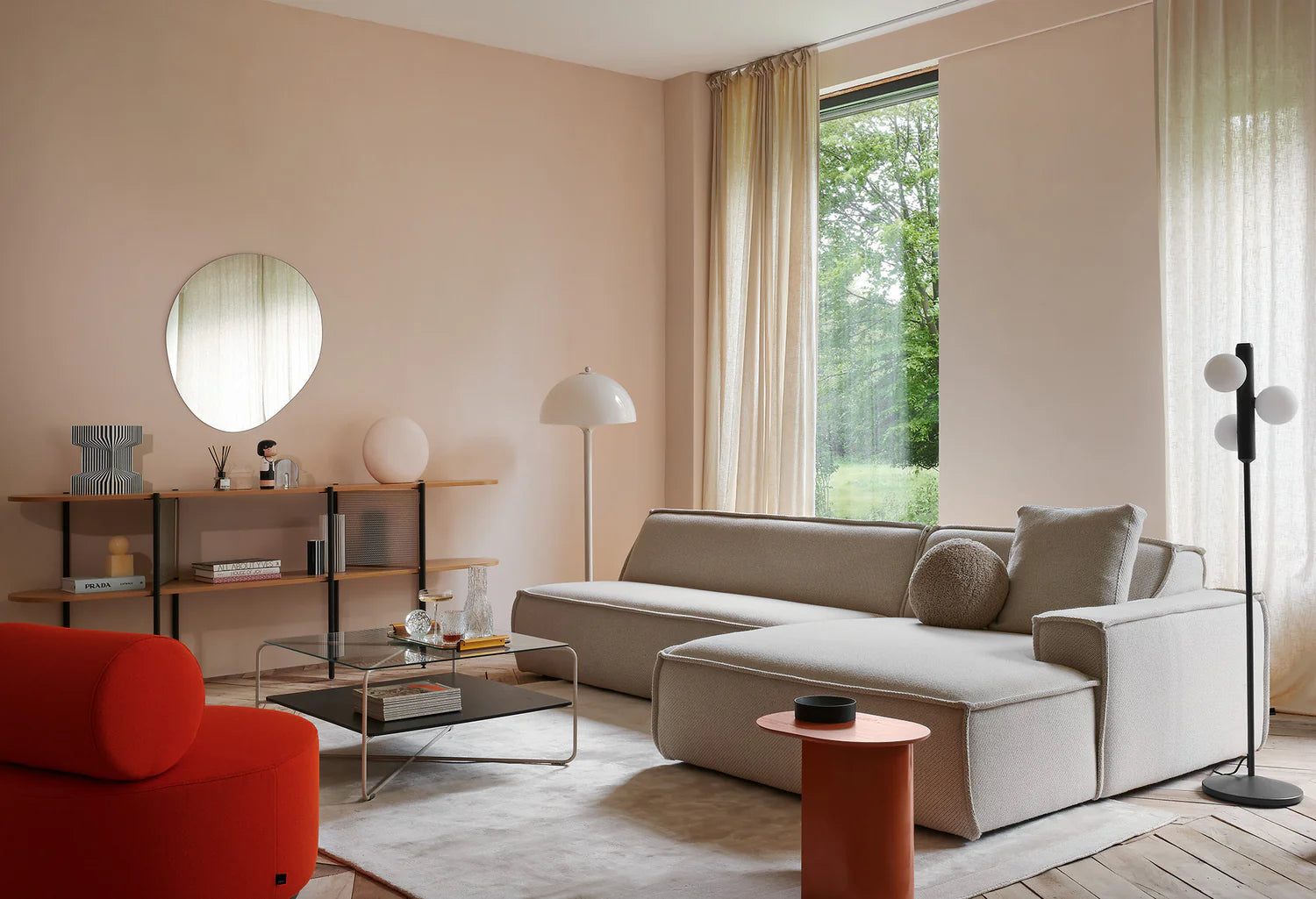 Zwarte vloerlamp KAKTEE