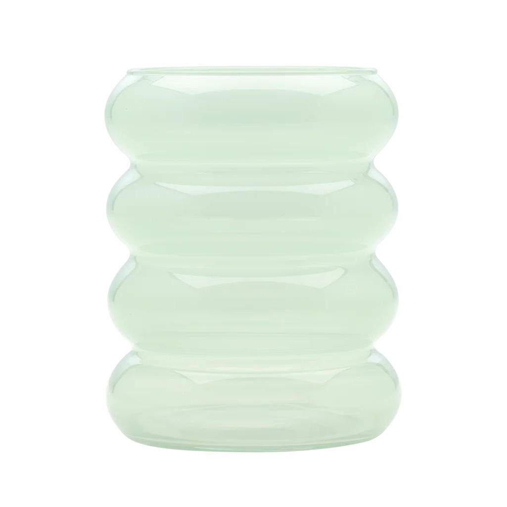 Vase BUBBLE grünes Glas